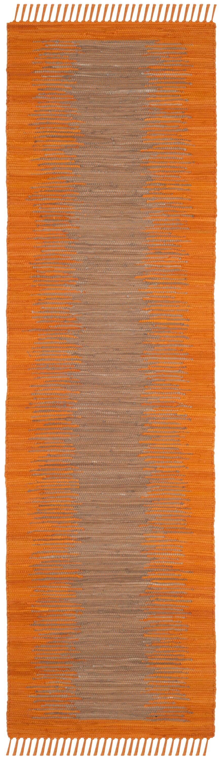 Annia Hand Woven Cotton Abstract Rug