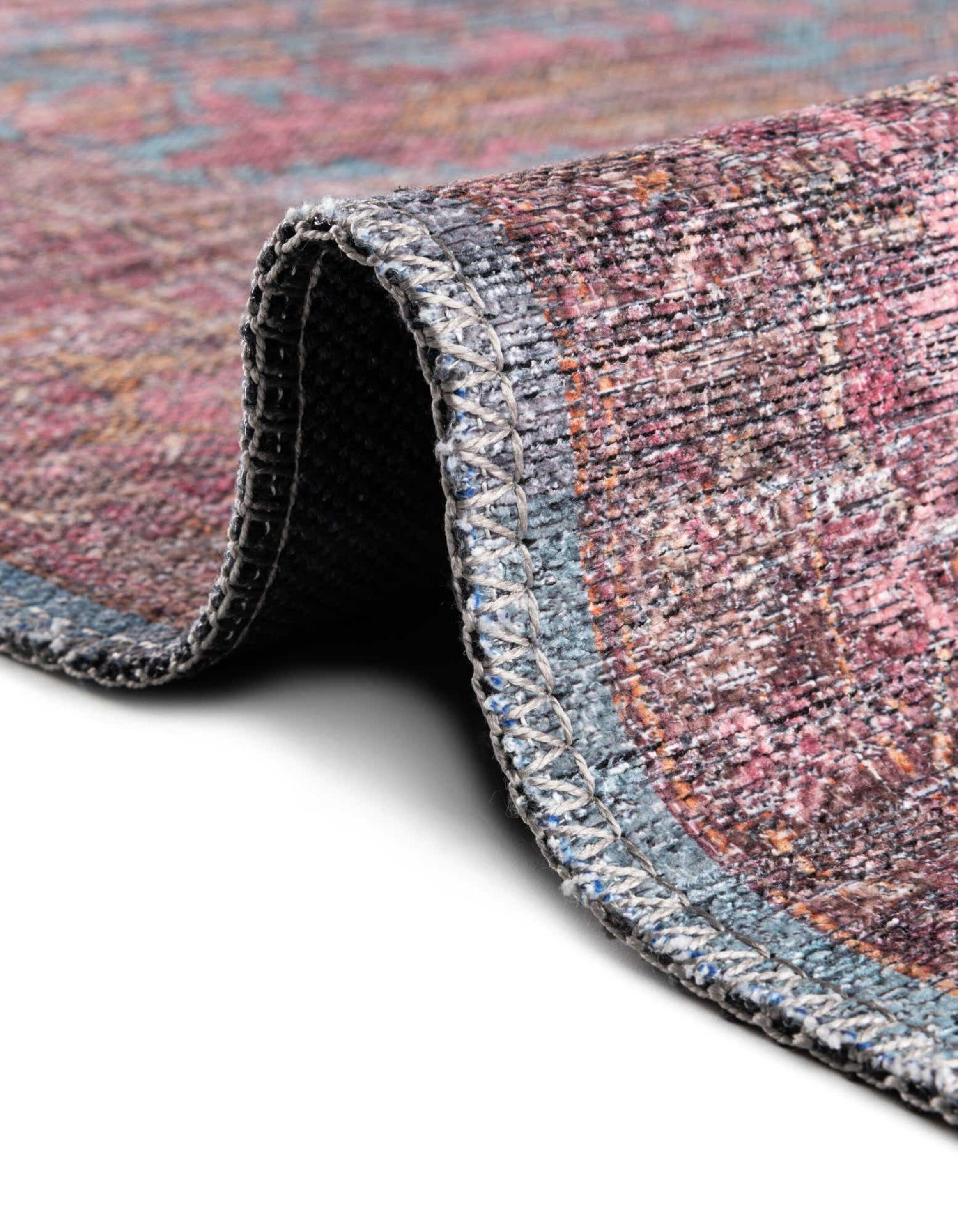 Unique Loom 10' 6 x 13' 0 Mangata Morgan Machine Washable Antique Blue Area Rug