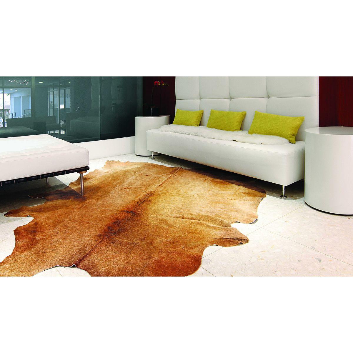 60" x 84" Tan Cowhide - Area Rug