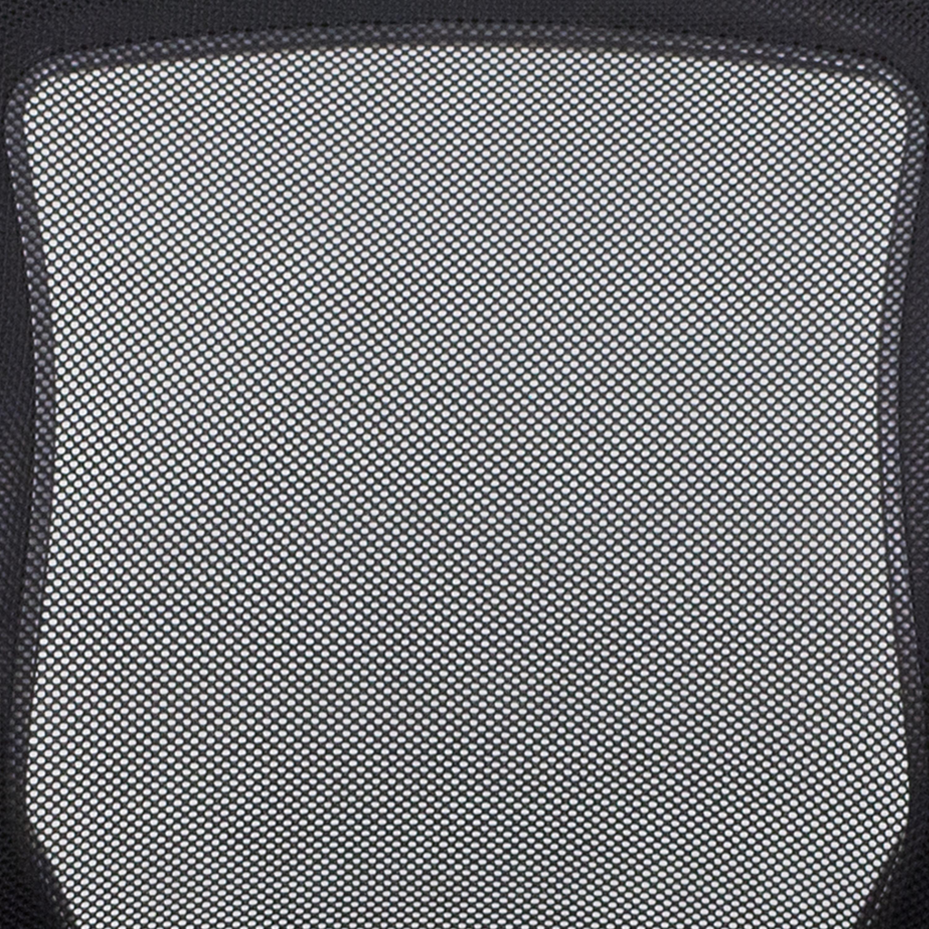 Flash Furniture Mid-Back Black Mesh Swivel Ergonomic Task Office Chair with Gray Frame and Flip-Up Arms