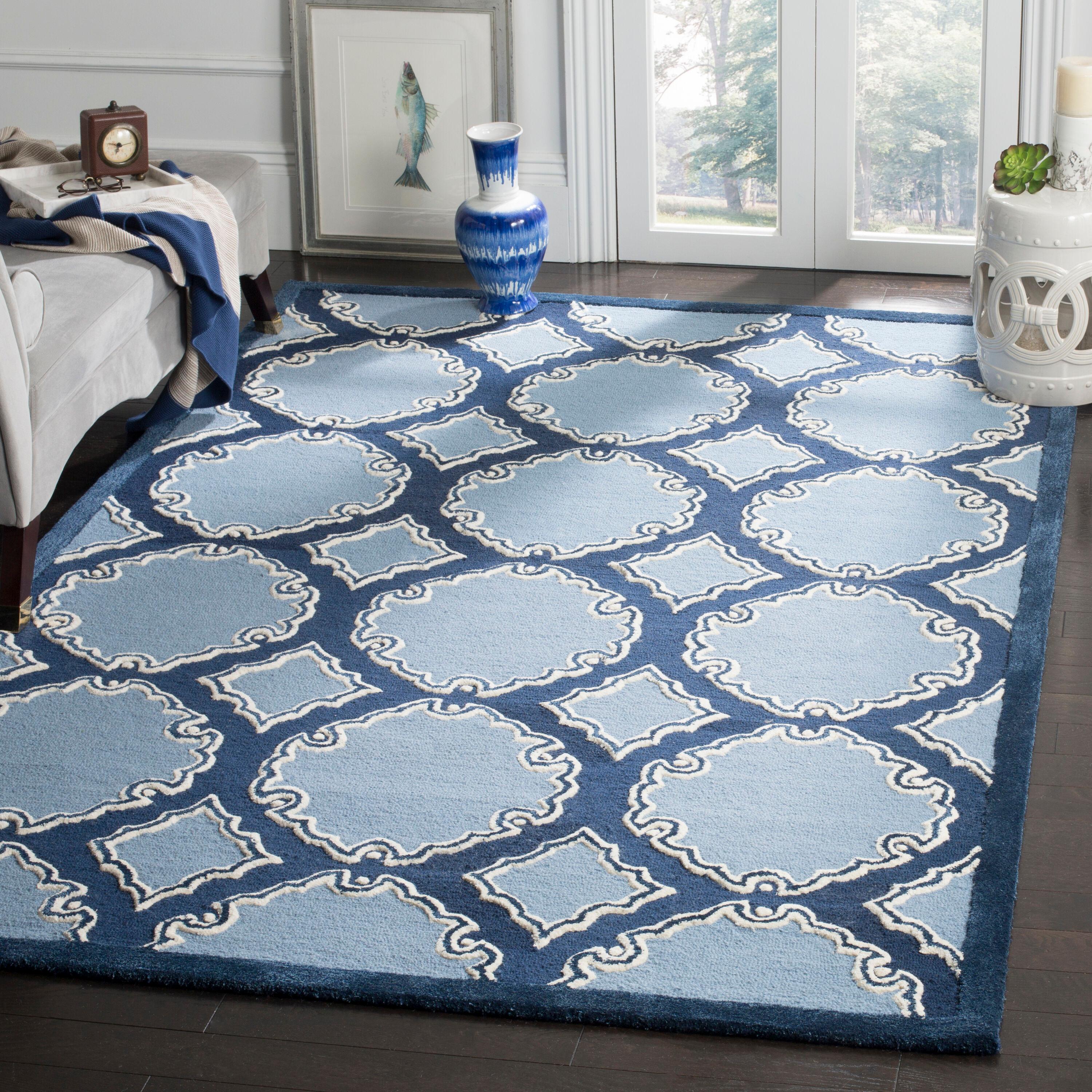 Bella Hand Tufted Wool Geometric Rug