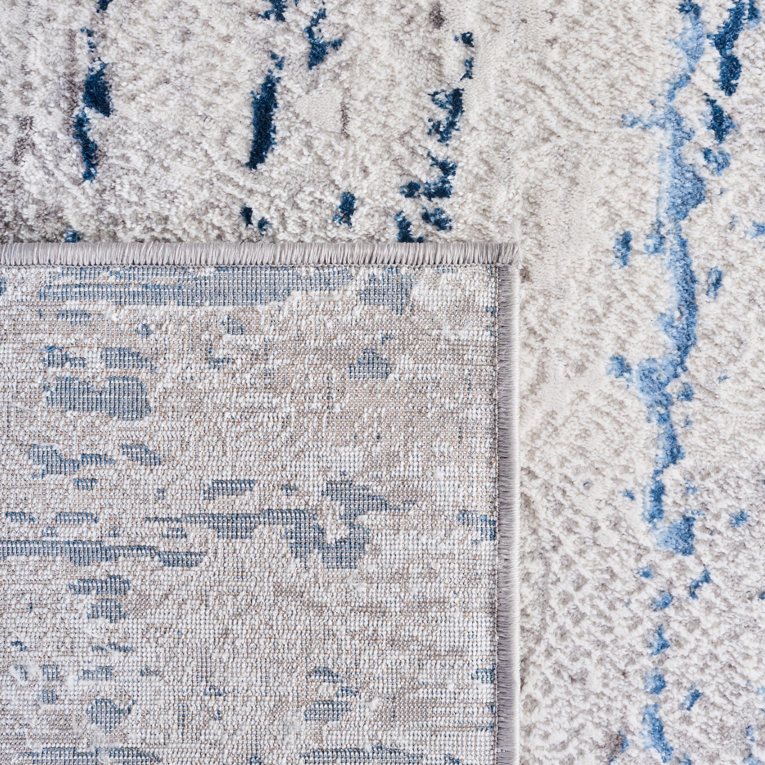 Amelia ALA271 Machine Made Indoor Area Rug - Grey/Blue - 9'x12' - Safavieh