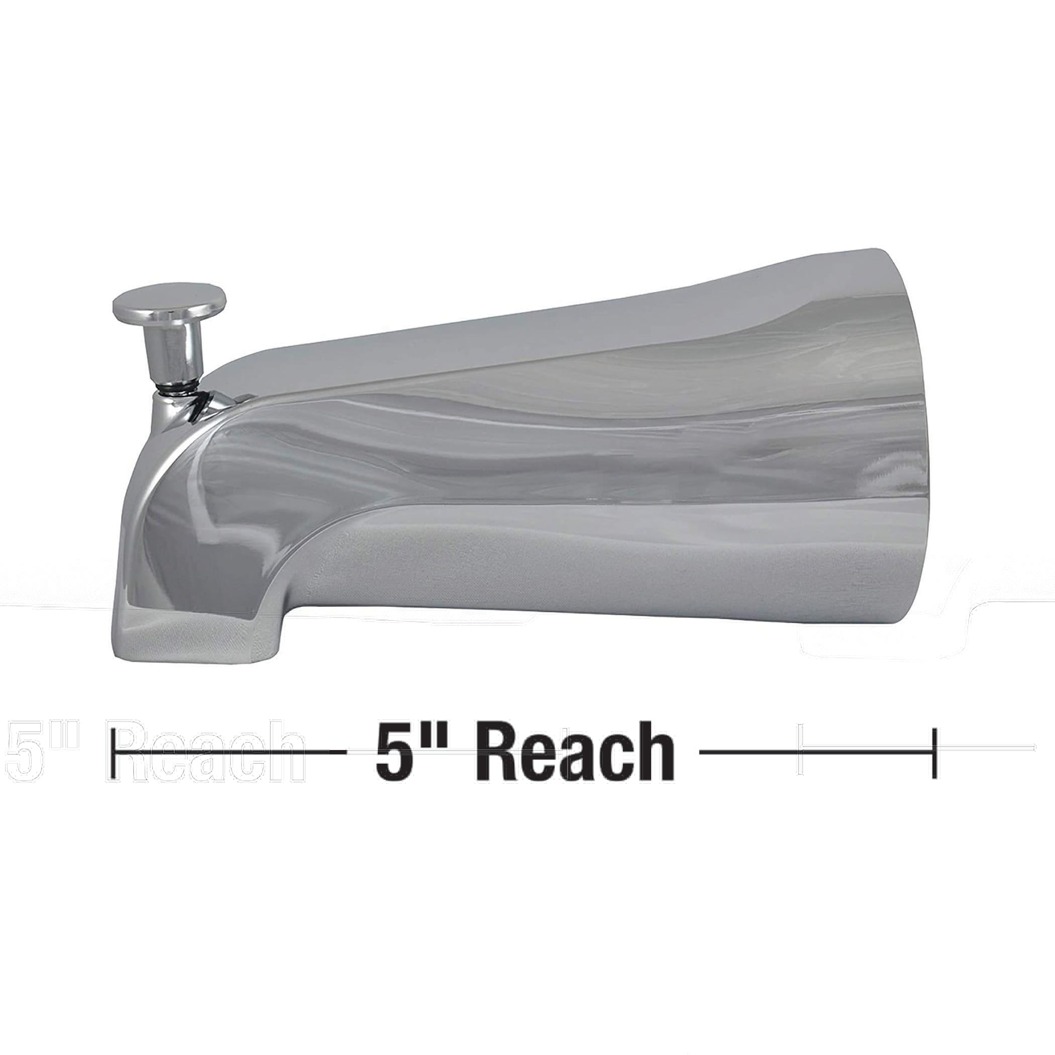 Danco 4301115 Chrome 0.77 lb Diverter Tub Spout