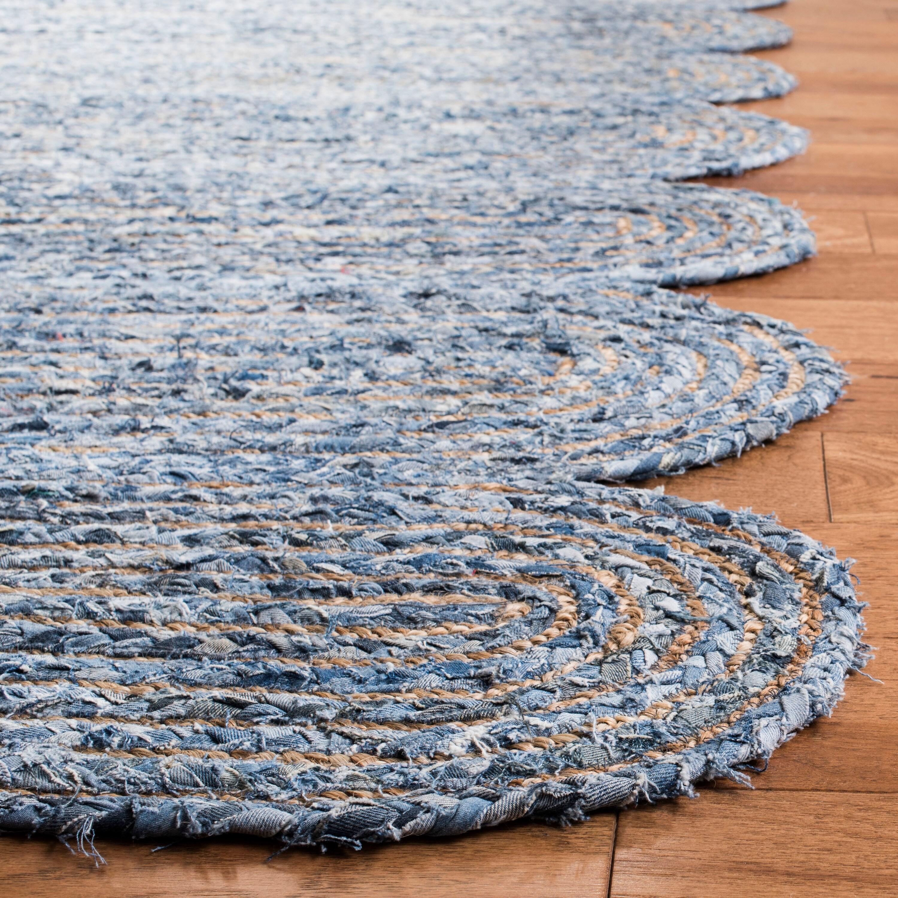 Cape Cod CAP208 Woven Indoor Accent Rug - Blue/Natural - 3'x5' - Safavieh