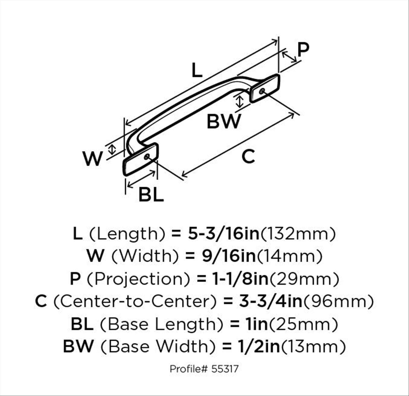 Amerock Highland Ridge Cabinet or Drawer Pull