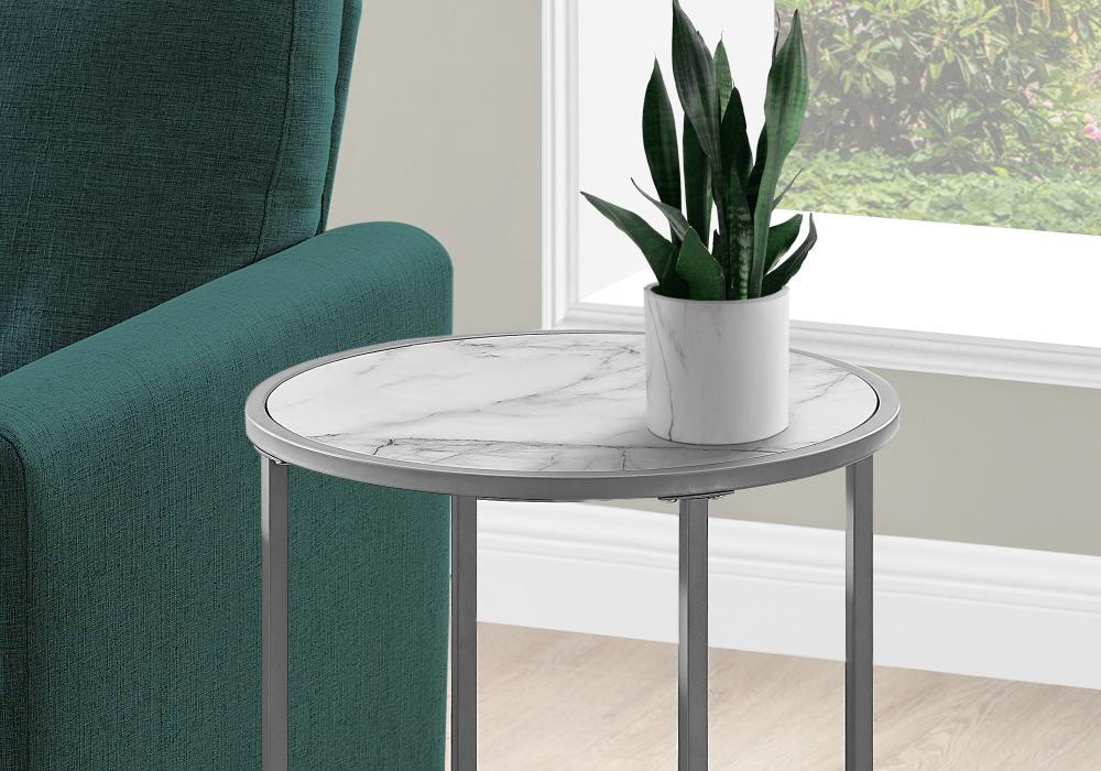 Wrought Studio™ Nightstand, Modern Accent Table, Living Room Round End Table