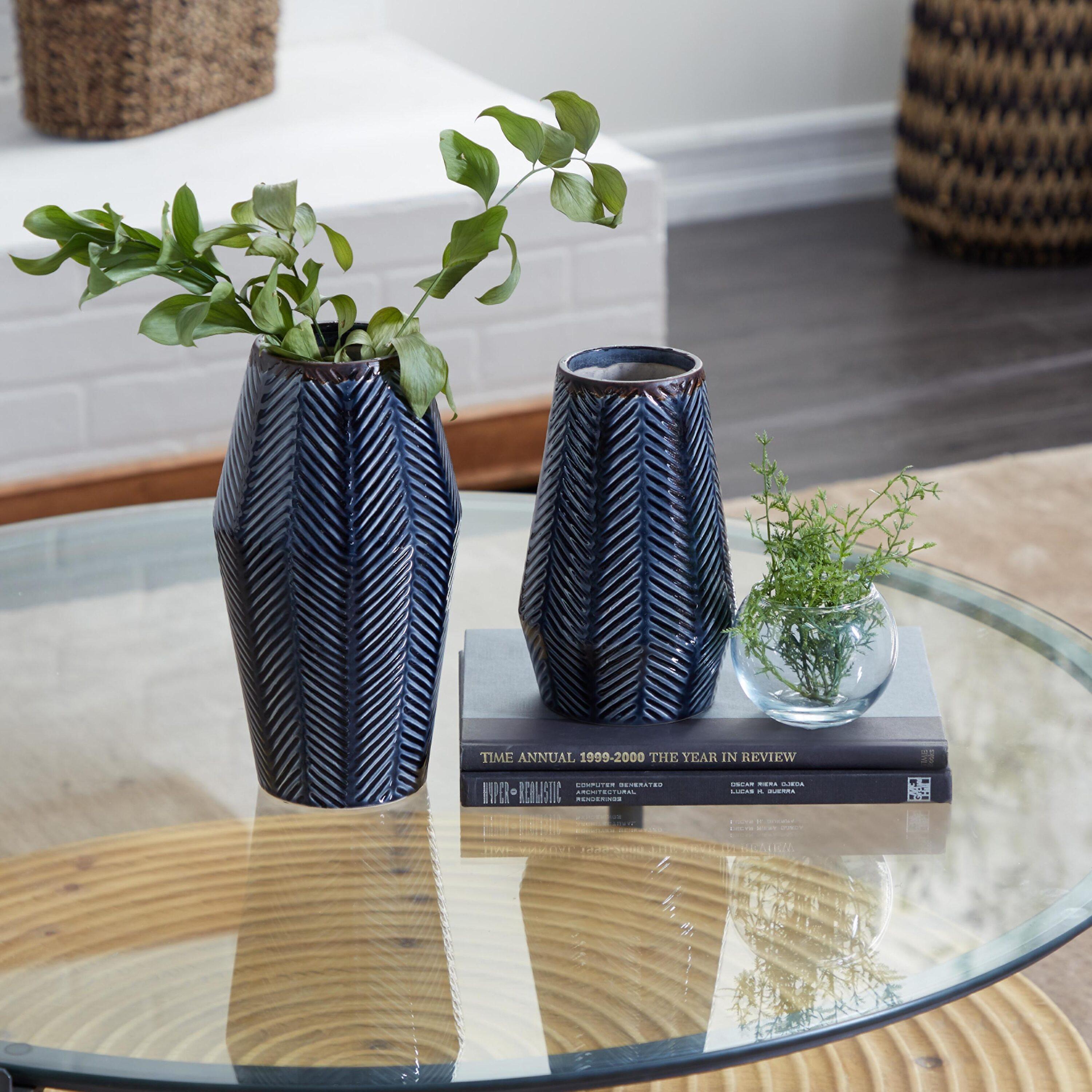 Mistana™ 2 Piece Duren Ceramic Table Vase Set