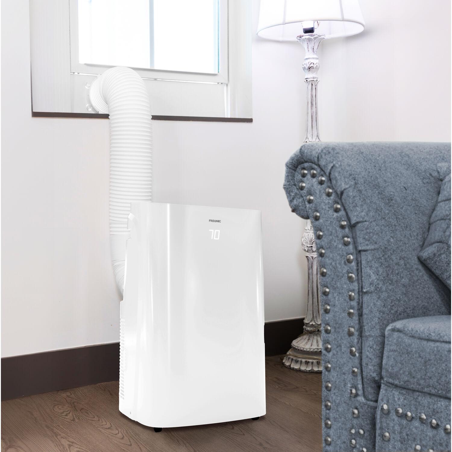 Freonic 6,000 BTU Portable Air Conditioner with Dehumidifier, 115V for up to 300 Sq. Ft. in White