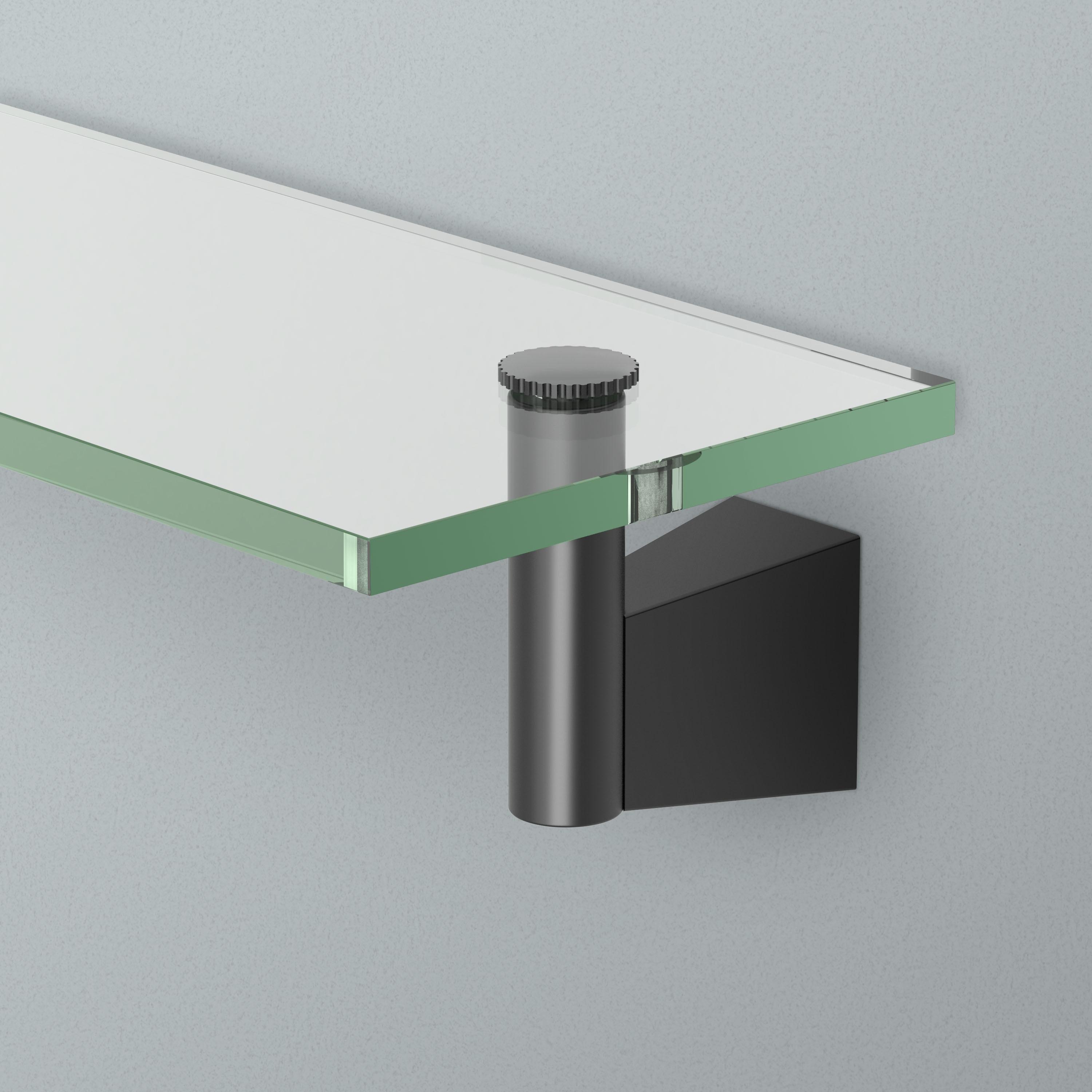 Bleu Wall Mount Rectangle Tempered Glass Shelf | Floating Shelf