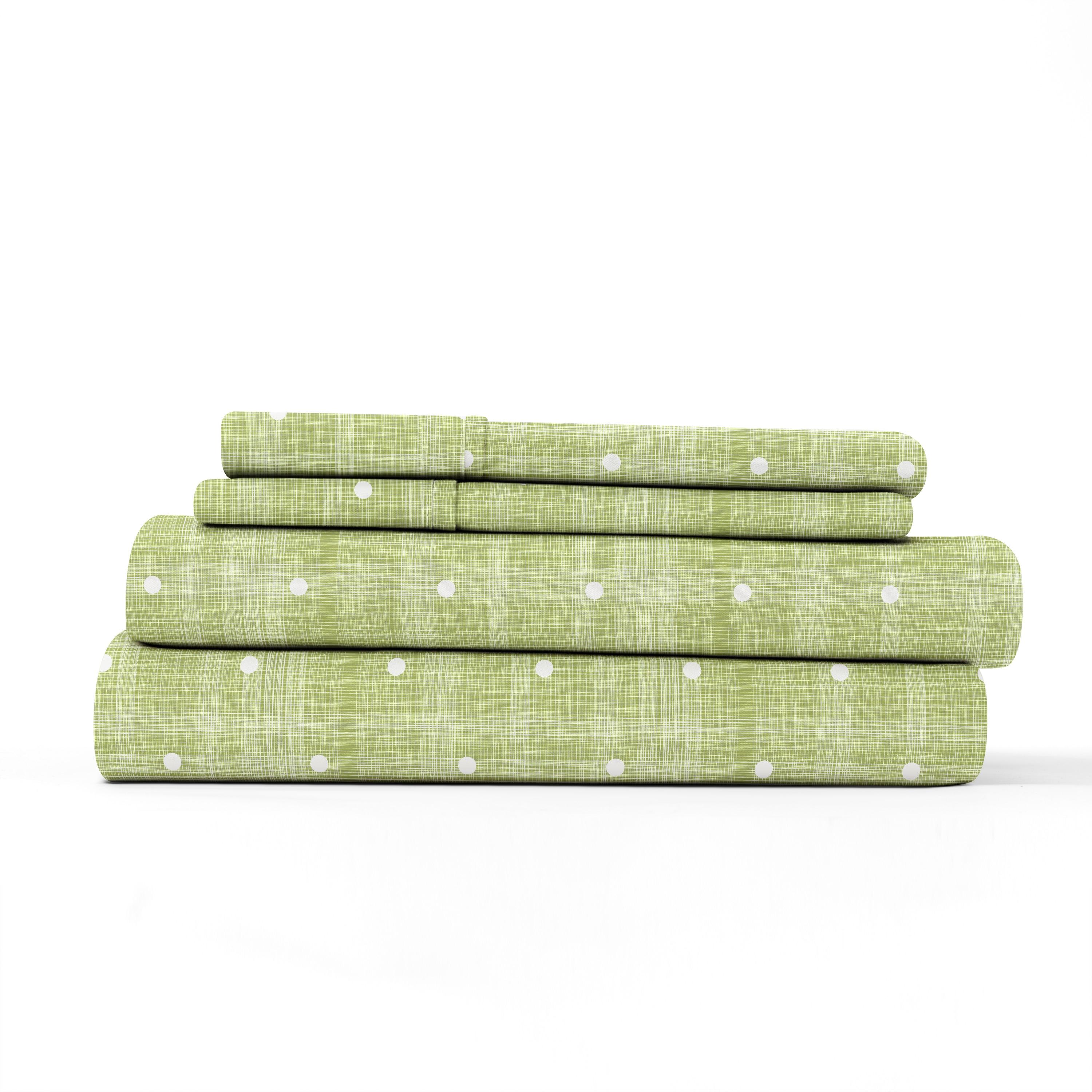 Becky Cameron™ Polka Dot Pattern Microfiber Sheet Set