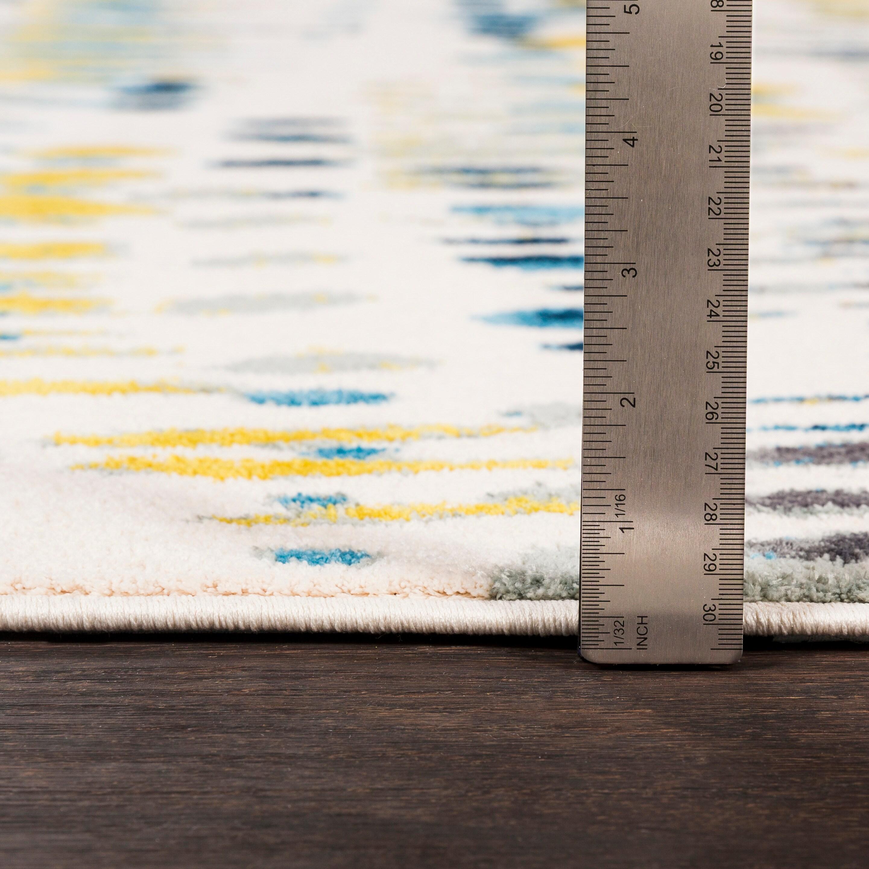 Mark & Day Beziers 2'x2'11" Rectangle Woven Indoor Area Rugs Bright Red