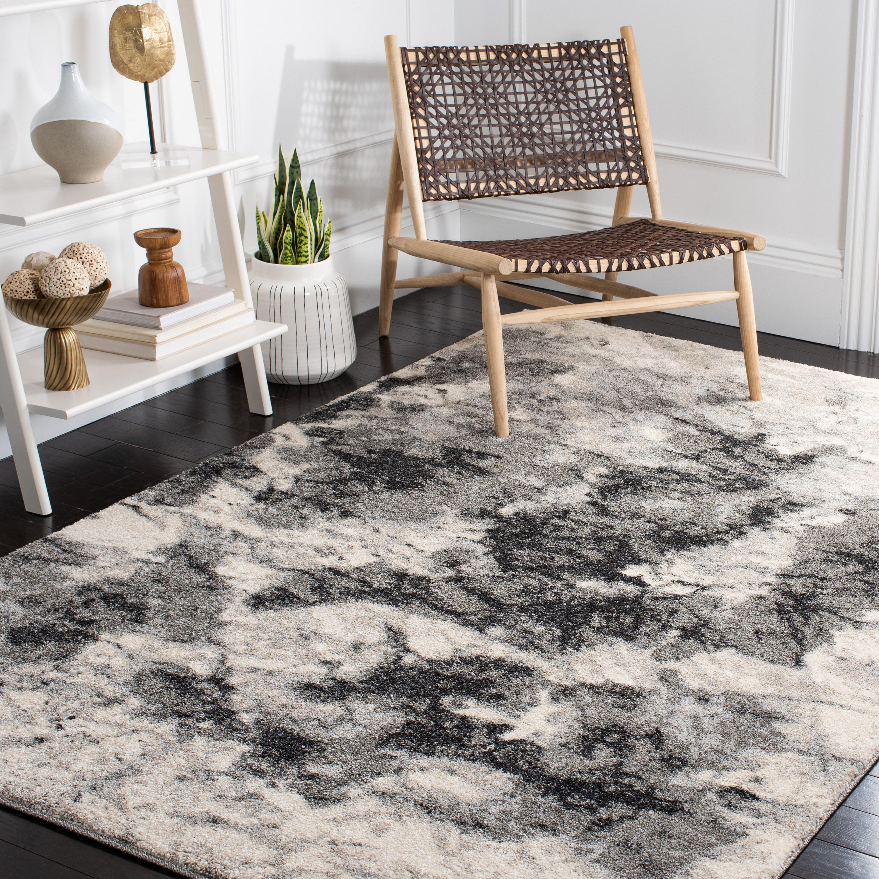 Retro RET2141 Power Loomed Indoor Accent Rug - Cream/Grey - 2'6"x4' - Safavieh.