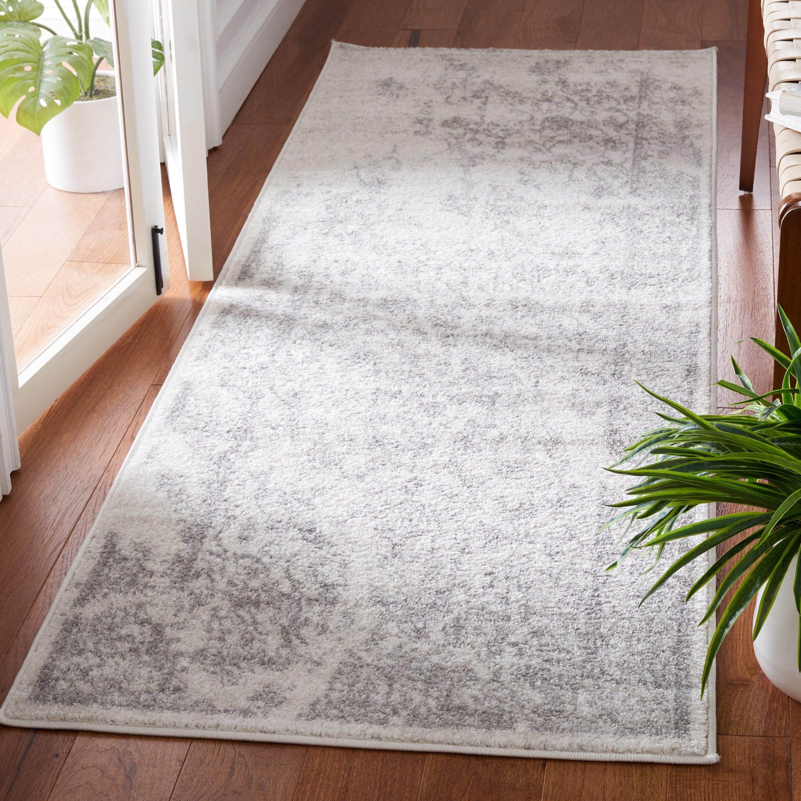 Adirondack ADR101 Power Loomed Runner Rug - Ivory/Silver - 2'6"x10' - Safavieh.
