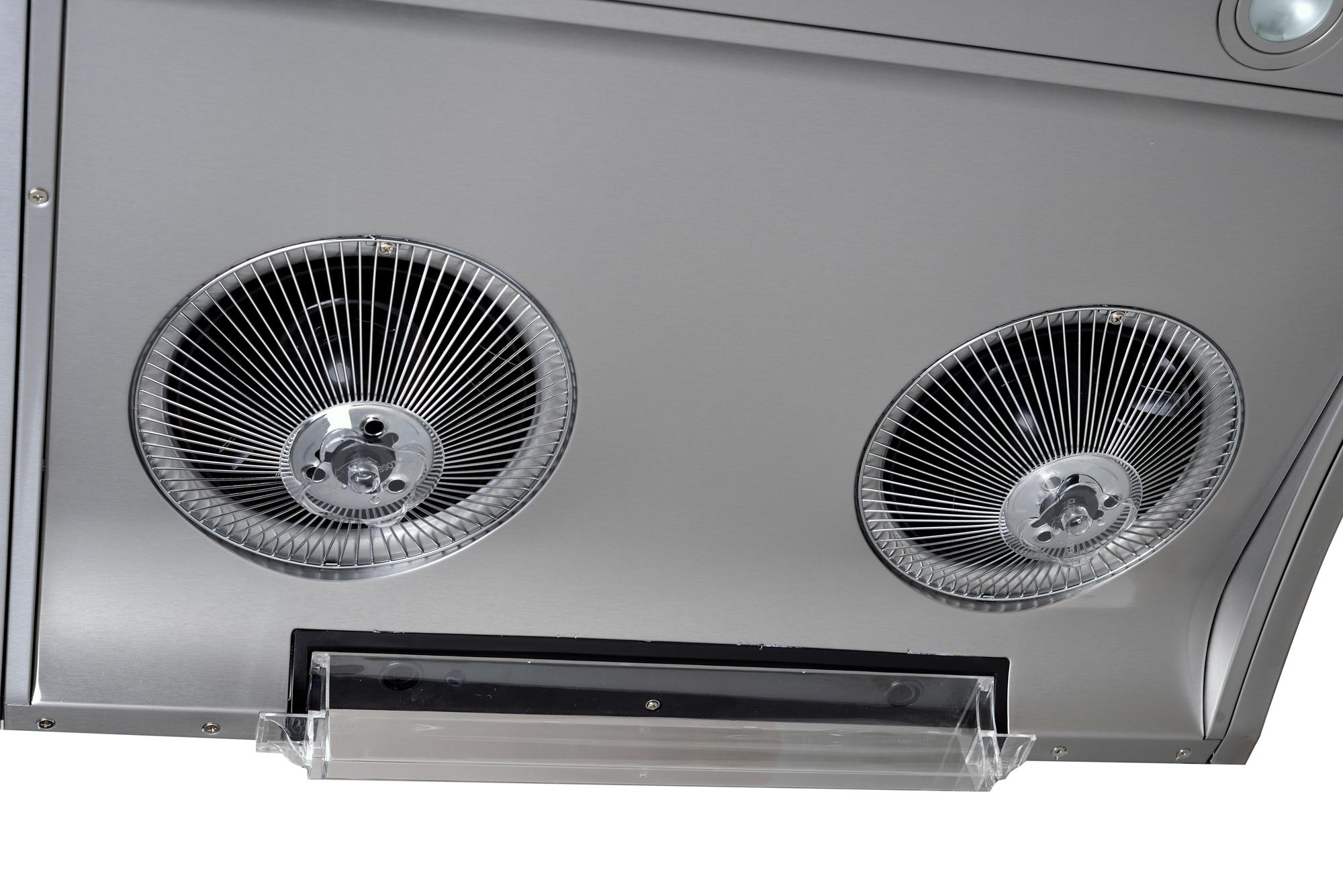 Hauslane 30" Stainless Steel 400 CFM Ducted (Vented) Under Cabinet Range Hood