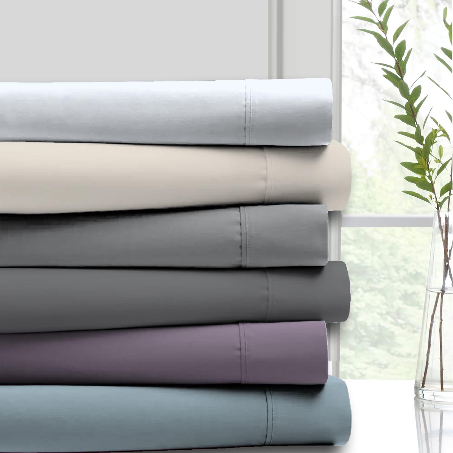 300 Thread Count Organic Cotton Brushed Percale Sheet Set - Purity Home