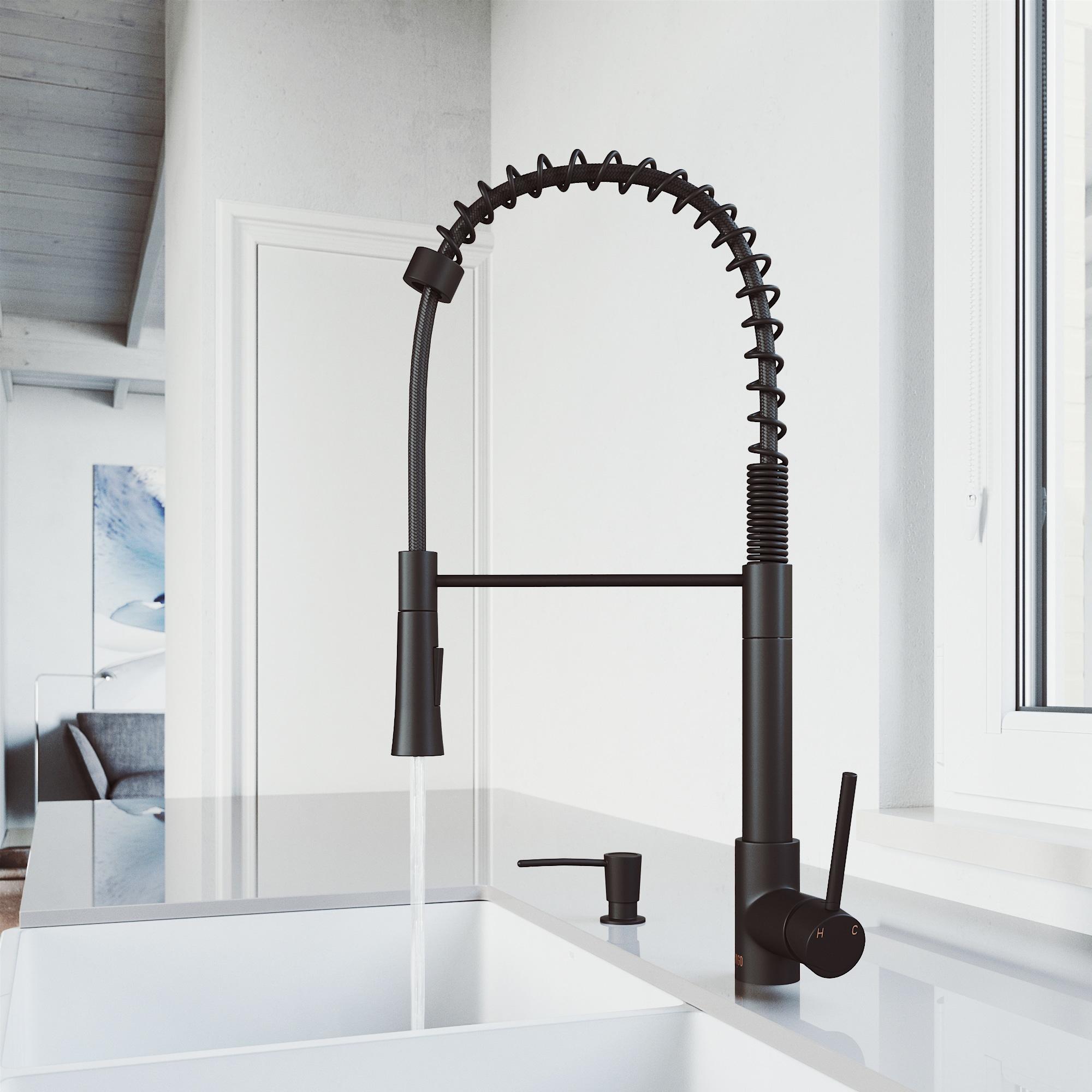 Laurelton 22" H 1-handle Pull-Down 2-Function Sprayer Kitchen Faucet