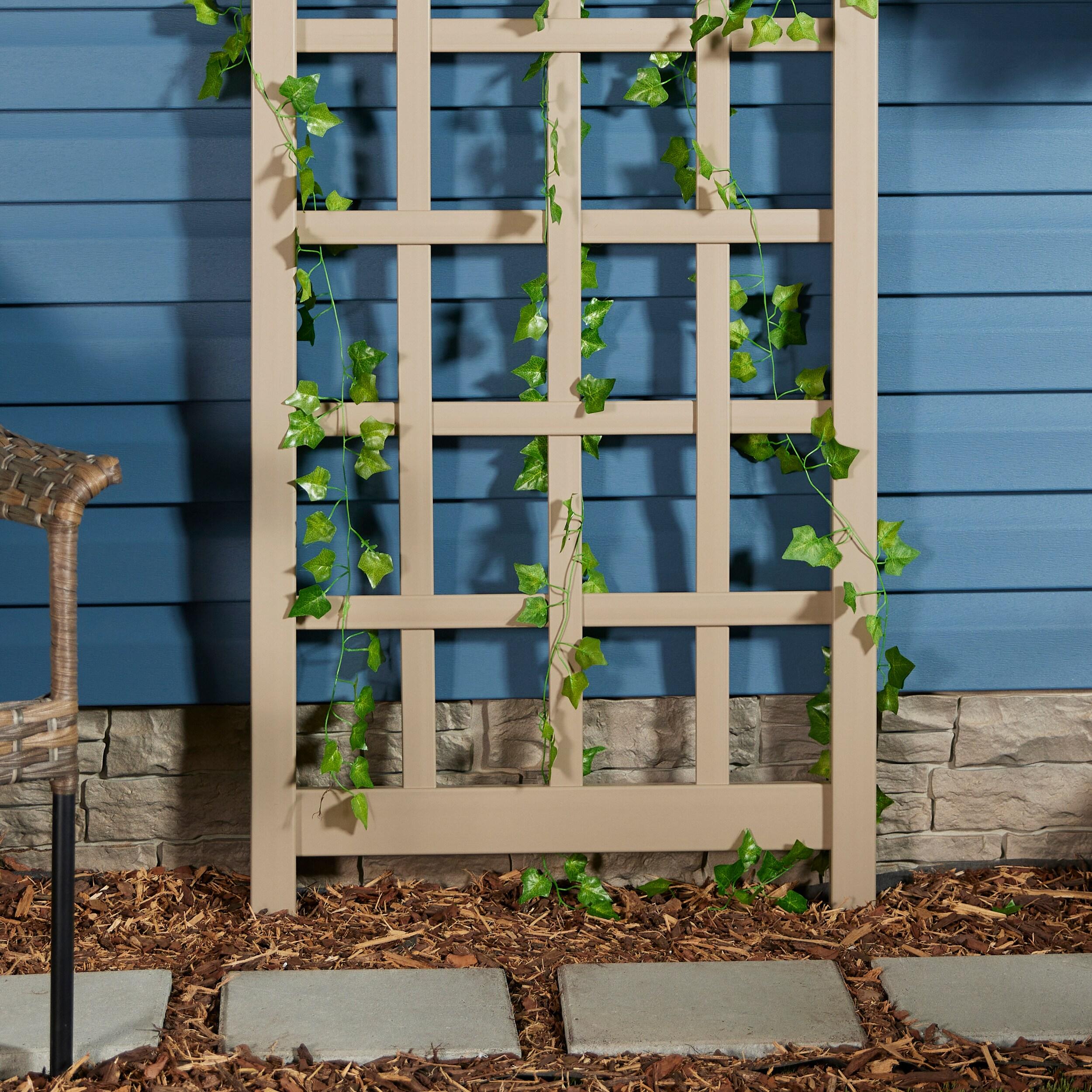 Dura-Trel Cambridge 28 x 75 Inch PVC Vinyl Outdoor Garden Patio Trellis
