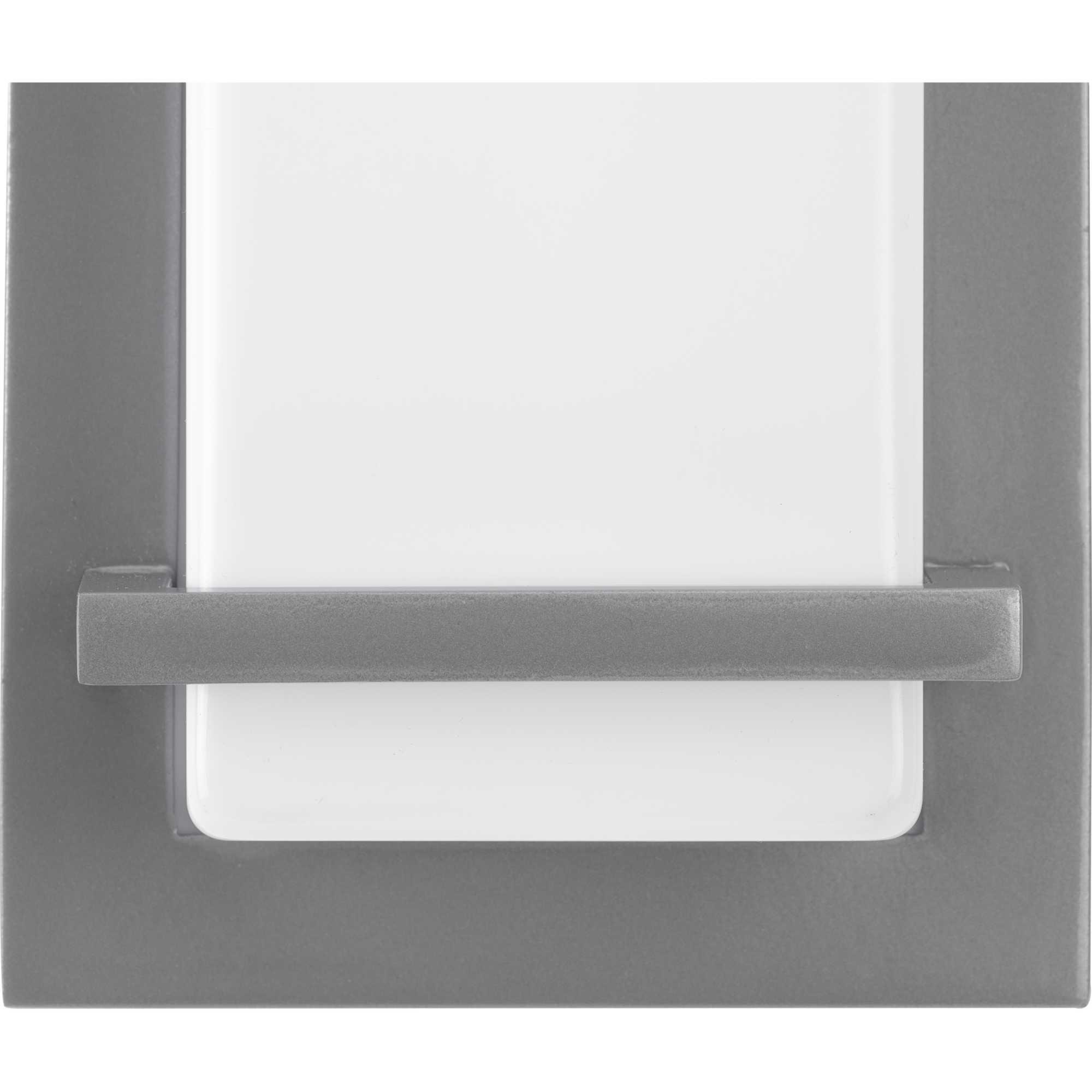 Progress Lighting Z-1080 LED Outdoor Sconce, 1 Light, Wall Light, Metallic Gray, Acrylic Shade