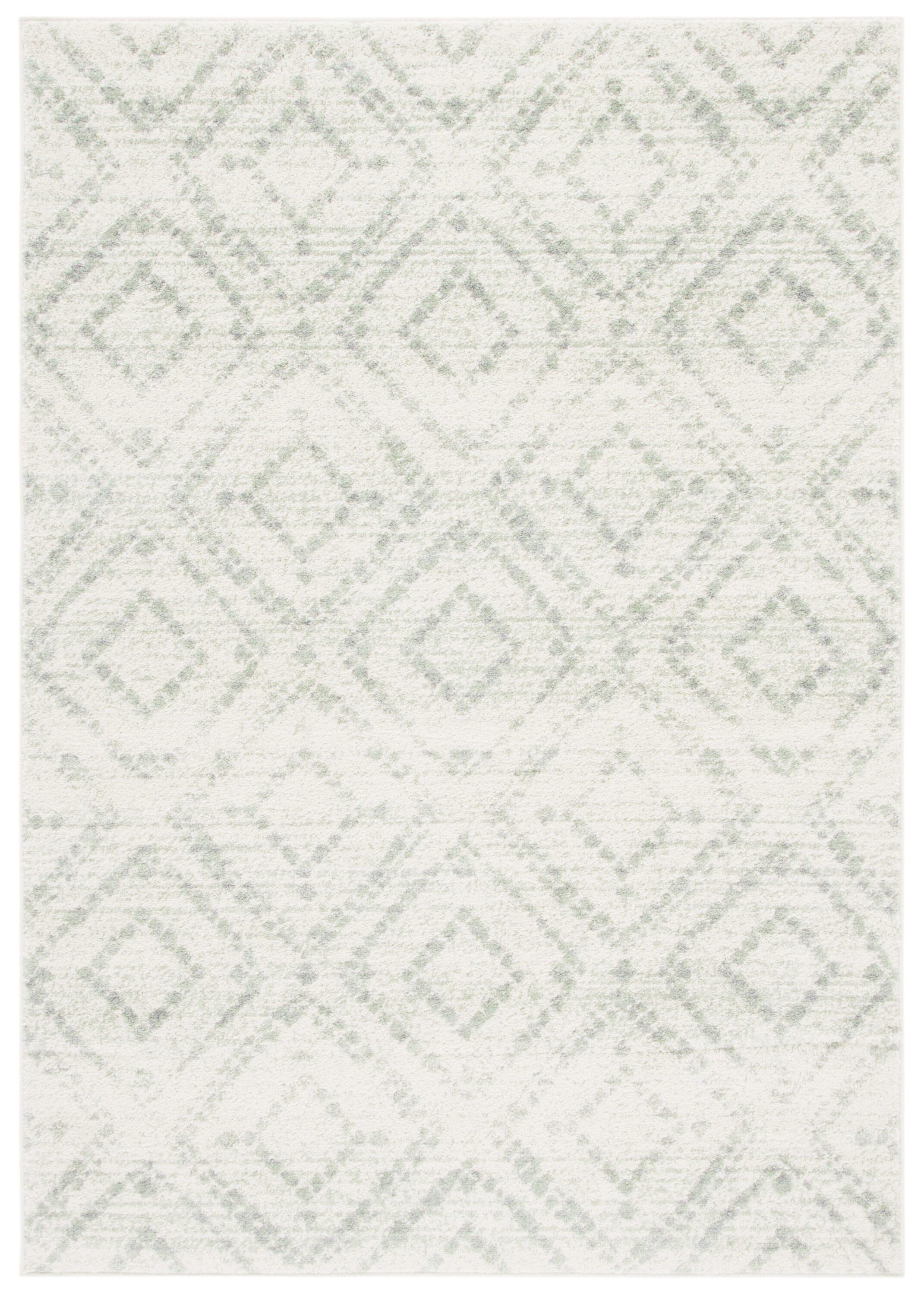 Adirondack ADR131 Machine Made Indoor Area Rug - Ivory/Green - 6'x9' - Safavieh