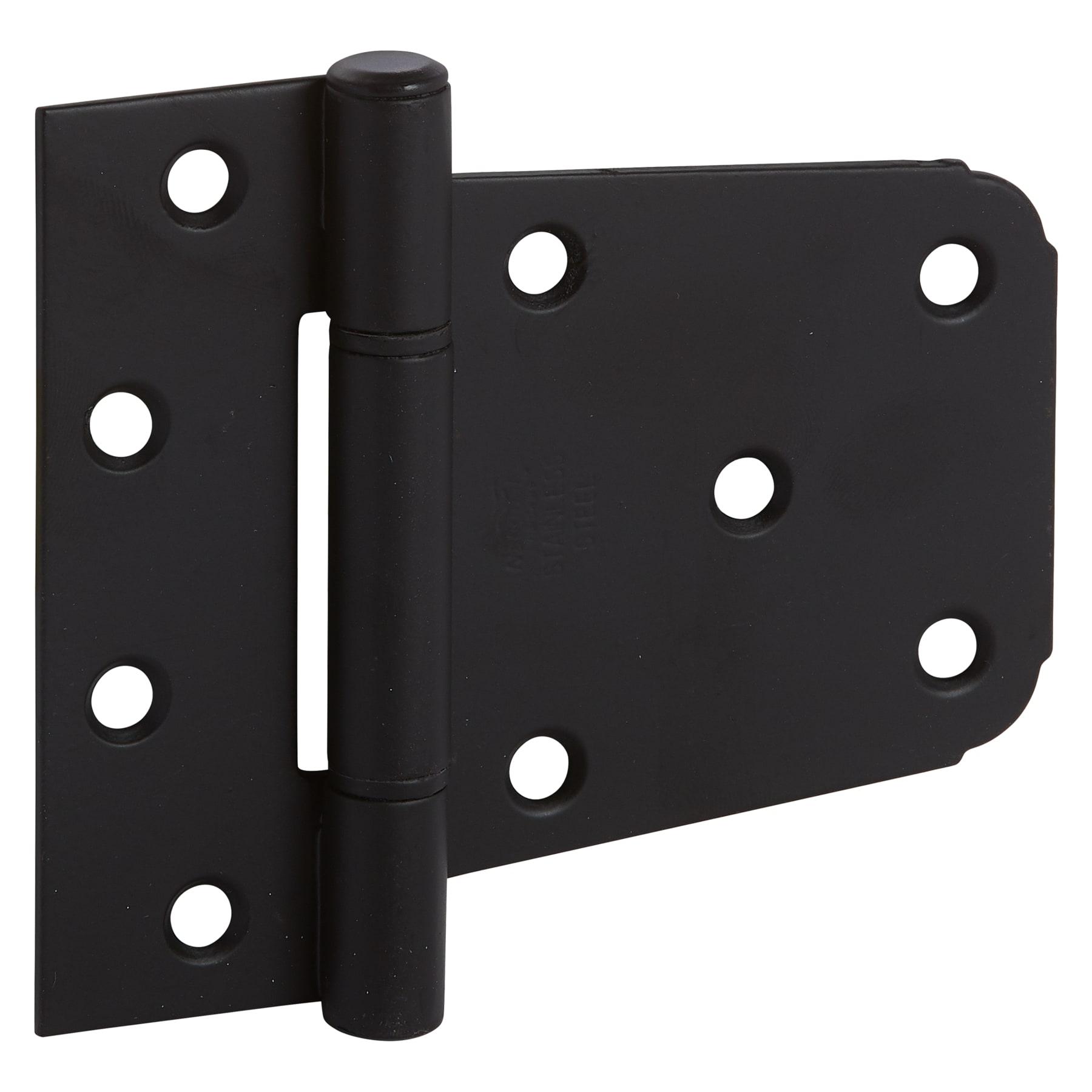 3-1/2" Black Steel Heavy-Duty Gate Hinge