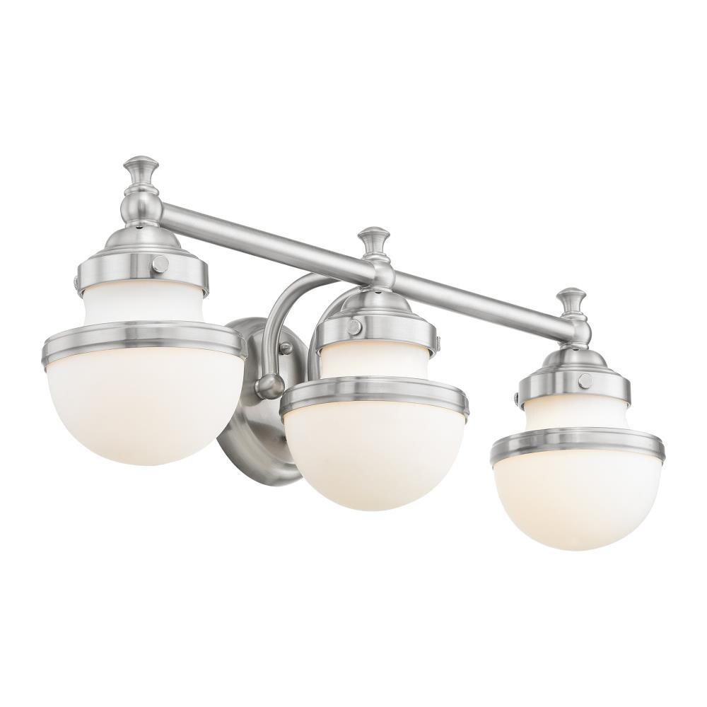 Livex Lighting Oldwick 3 - Light Vanity in  Brushed Nickel