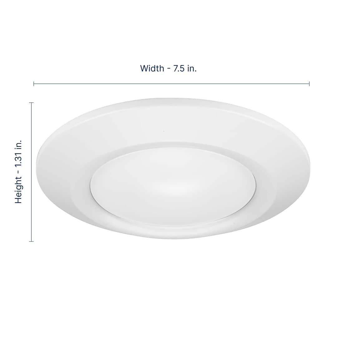 7-1/4" Intrinsic Collection Surface Mount LED in White