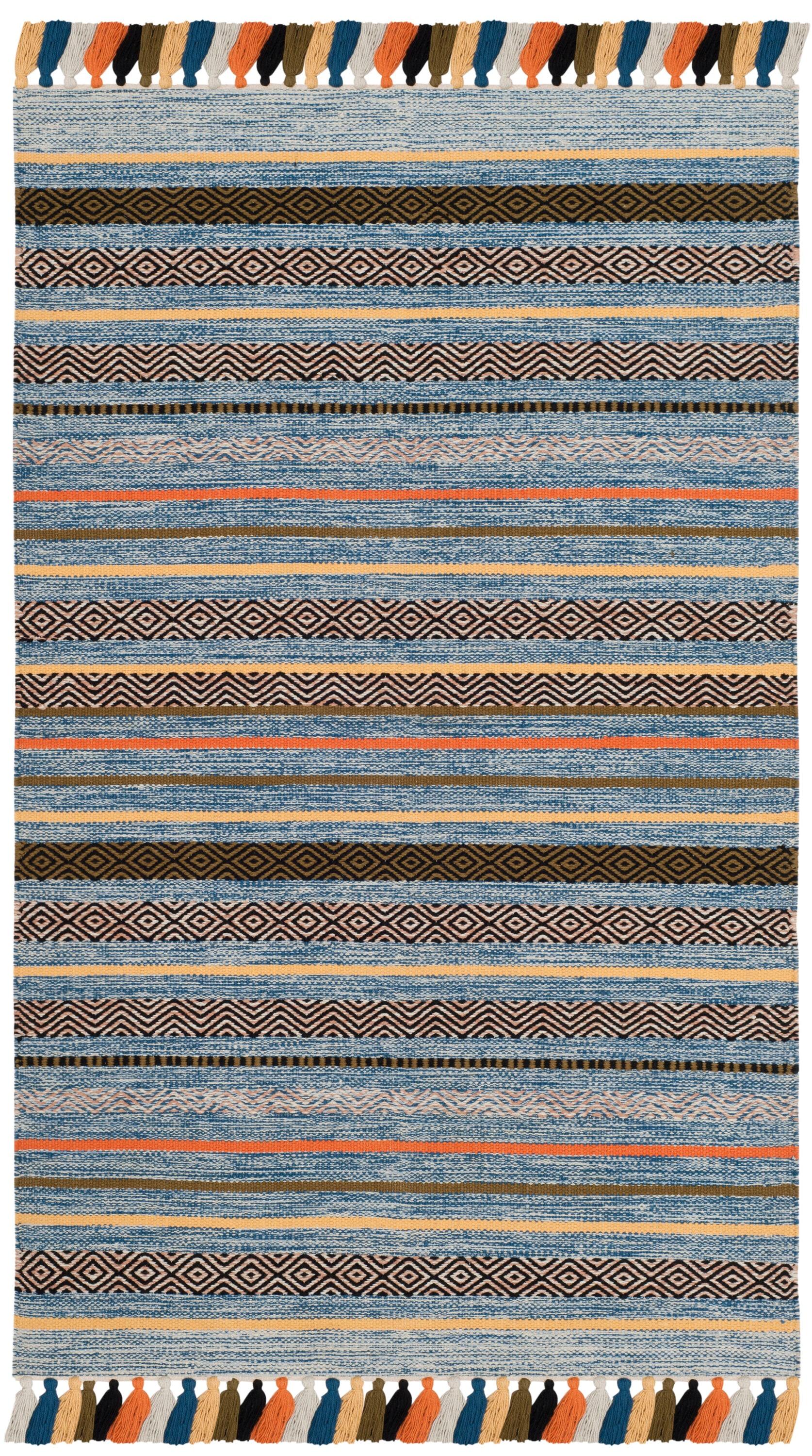 Montauk MTK901 Hand Woven Indoor Accent Rug - Blue/Multi - 3'x5' - Safavieh.