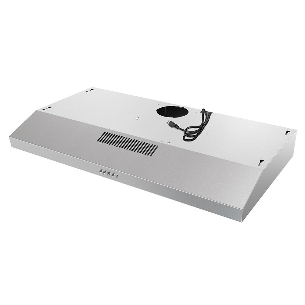 Streamline Longhena 36" 80 Cubic Feet Per Minute Convertible Under Cabinet Range Hood with Mesh Filter and Light Included