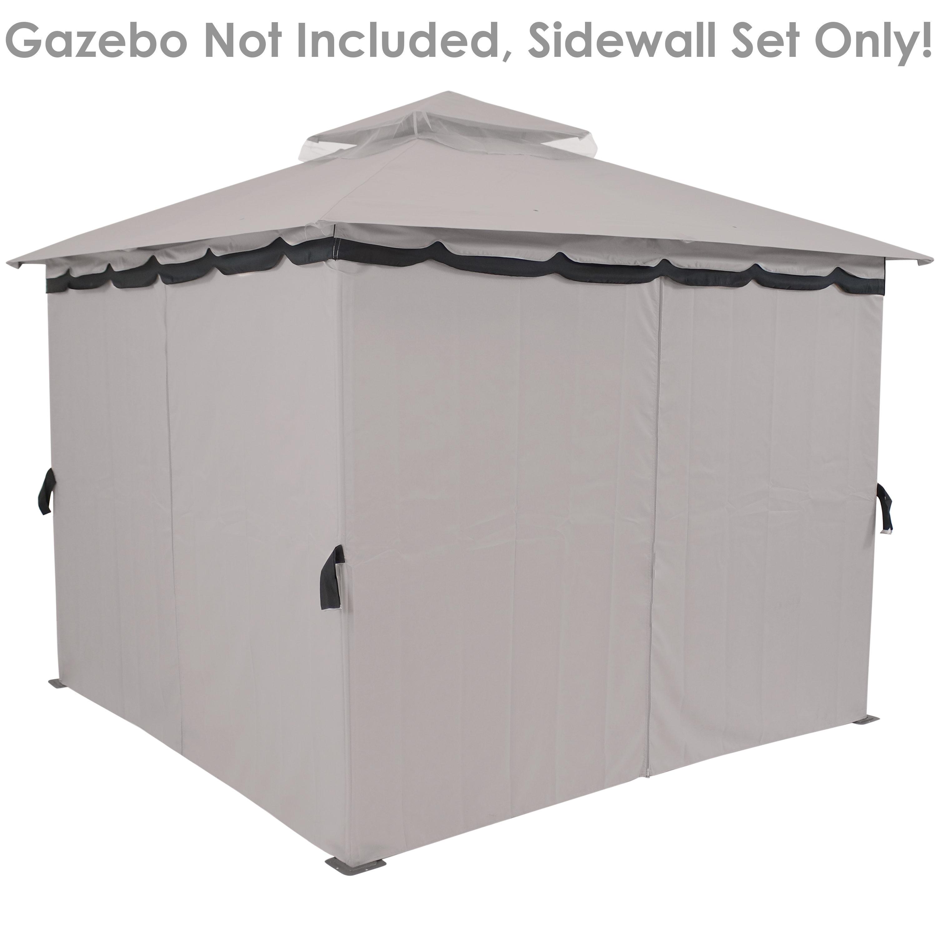 Arlmont & Co. Solomon Arlmont & Co. Fabric Side Wall for Gazebo (Set of 4)