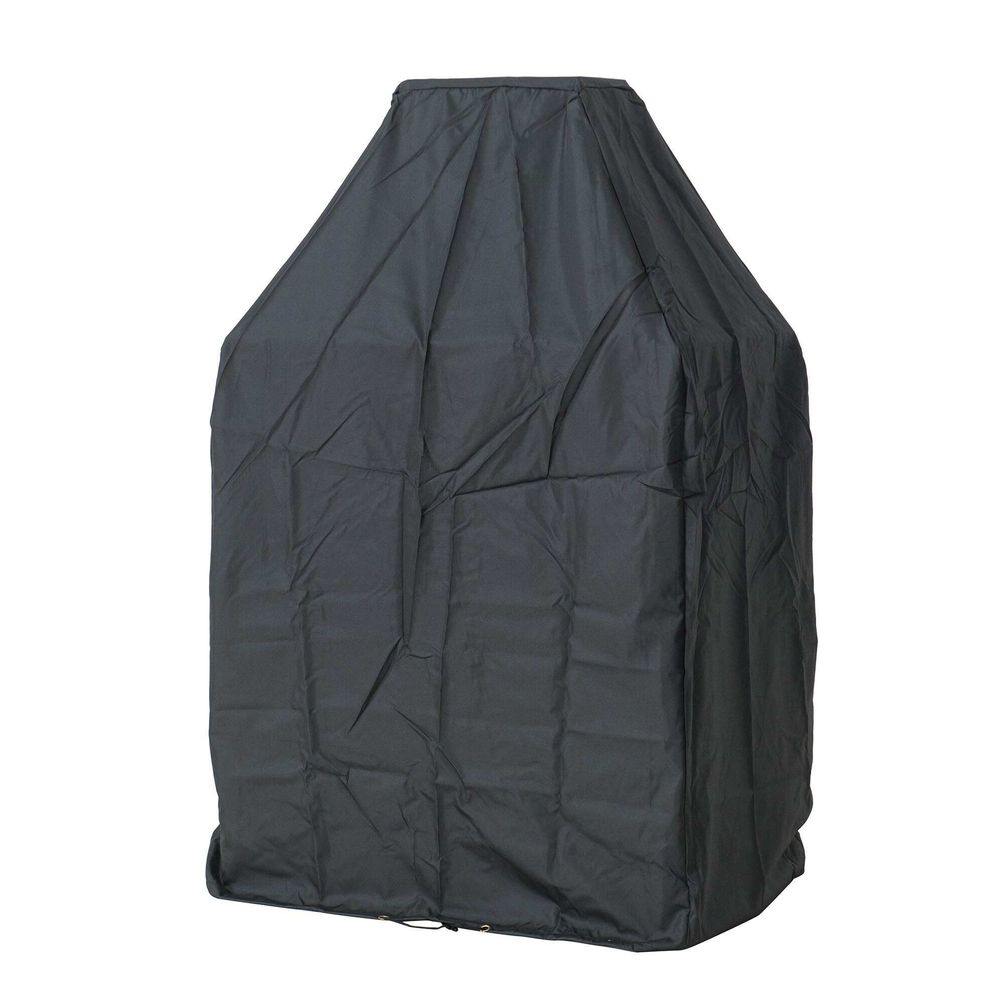 SUNJOY Outdoor 57 inch Steel Wood Burning Fireplace with Fire Poker and Rain Cover