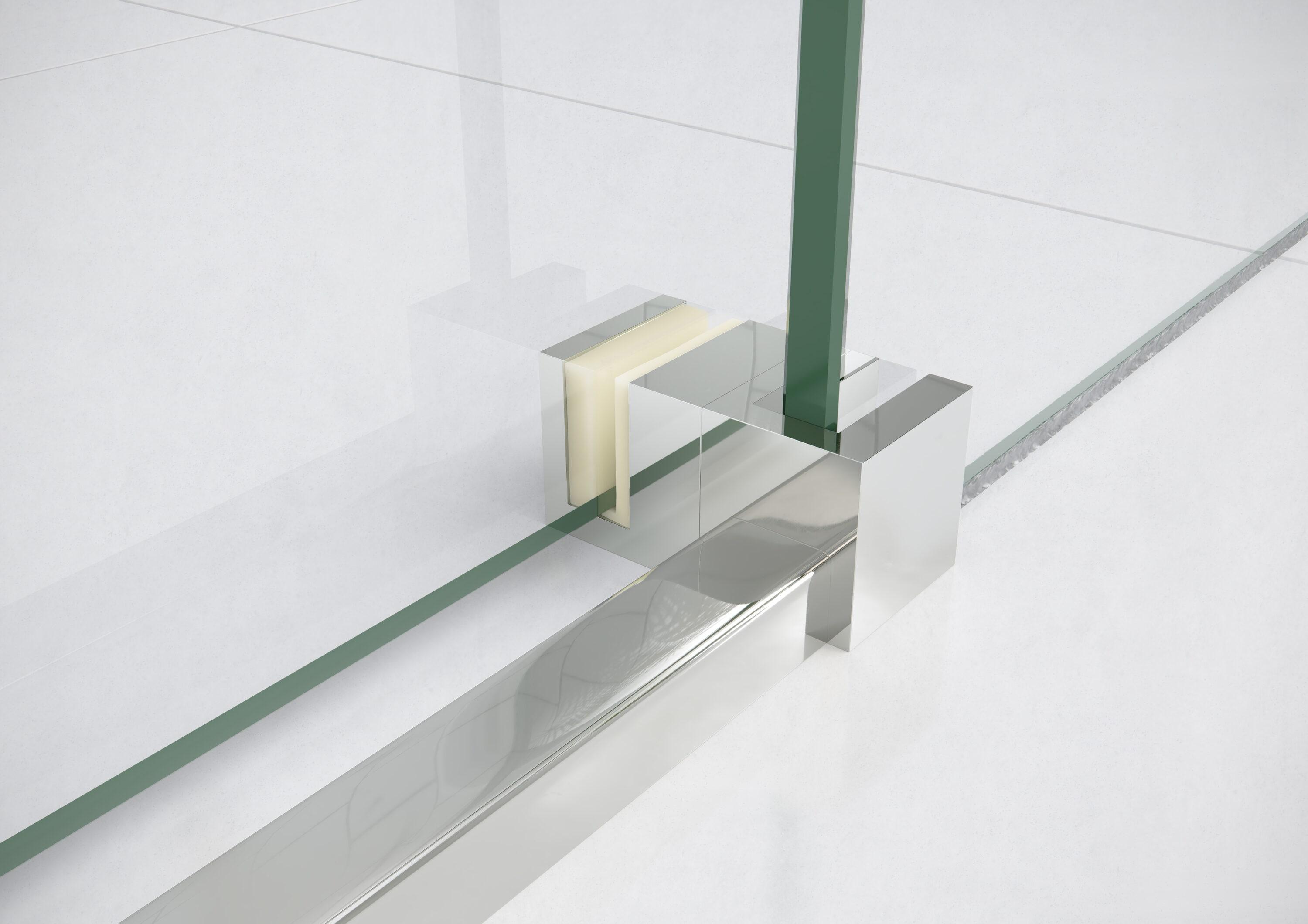Astro 56 in. - 60 in. x 60 in. Frameless Sliding Bathtub Door