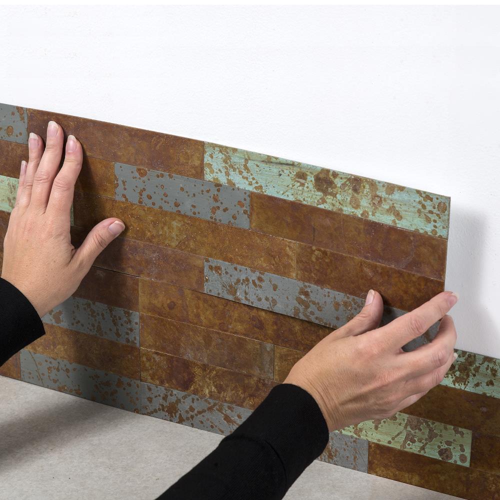 Metal Peel and Stick Mosaic Tile