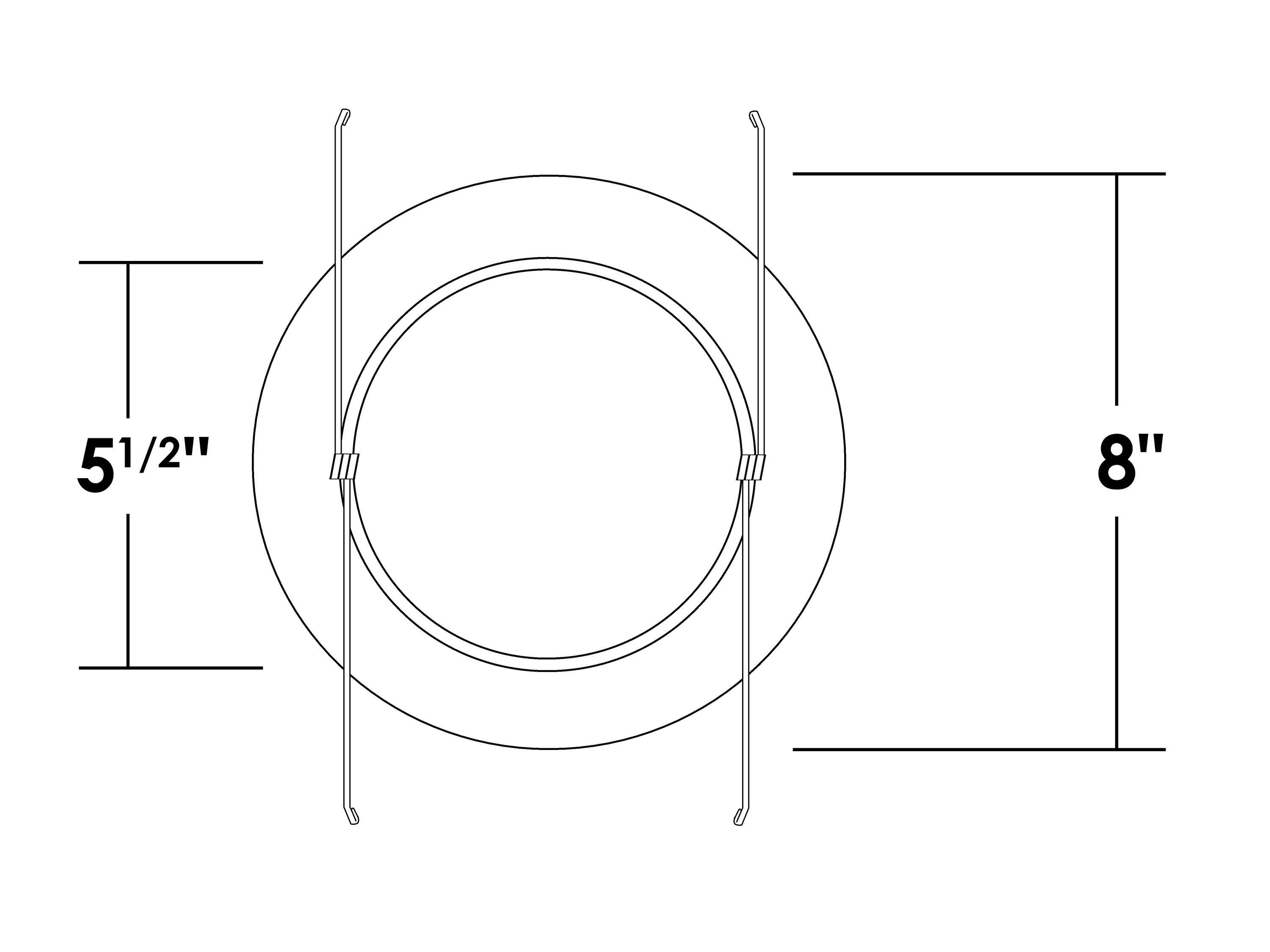 6'' Shower Recessed Trim