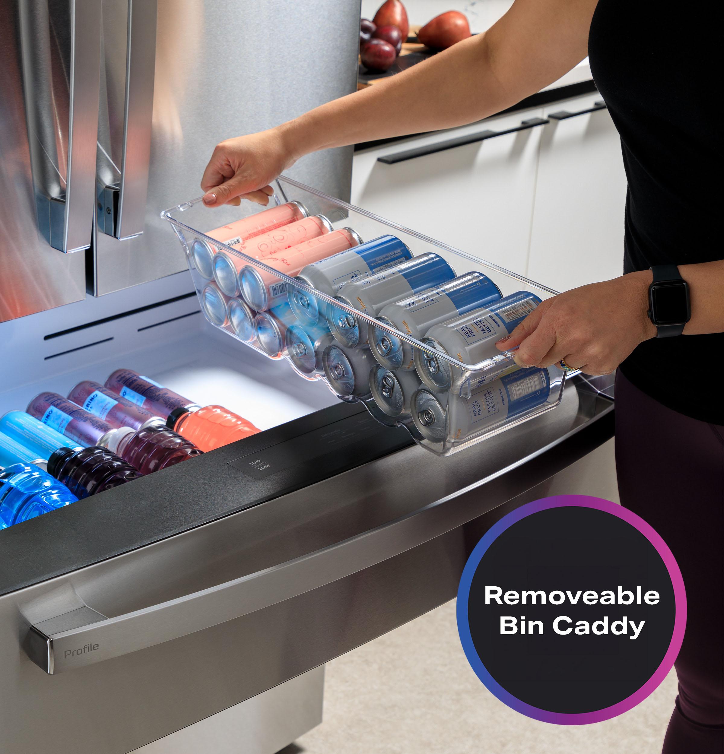 GE Profile™ Series Energy Star Smart 29 Cu. Ft. Fingerprint Resistant 4-Door French-Door Refrigerator