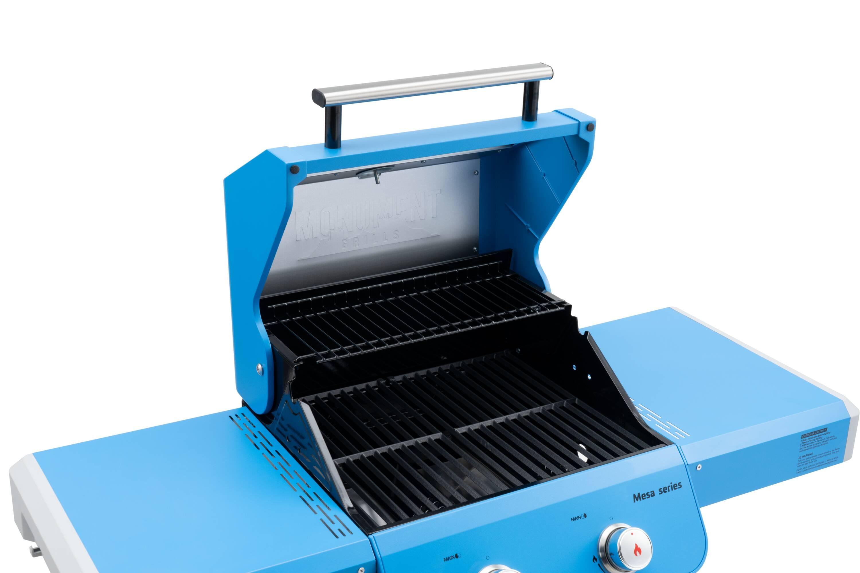 Monument Grills Mesa Series 2-Burner Free Standing Stailless Liquid Propane 24000 BTU Gas Grill with Cabinet