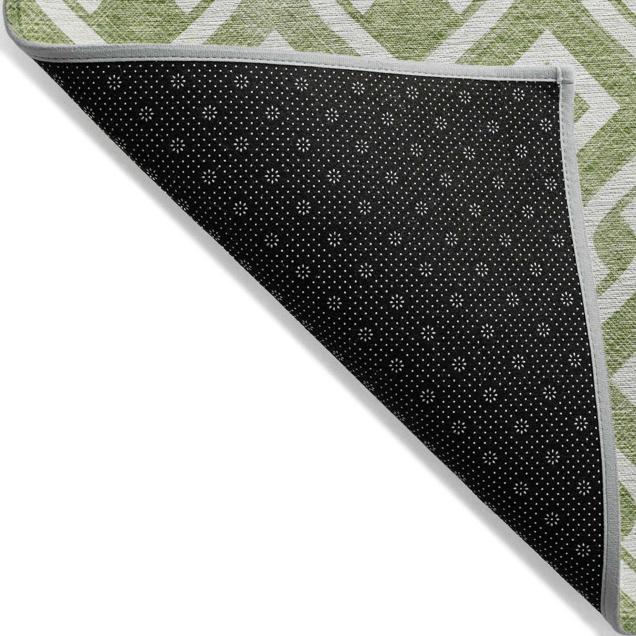 Addison Rugs Chantille ACN621 Green 8' x 10' Indoor Outdoor Area Rug, Easy Clean, Machine Washable, Non Shedding, Bedroom, Living Room, Dining Room, Kitchen, Patio Rug