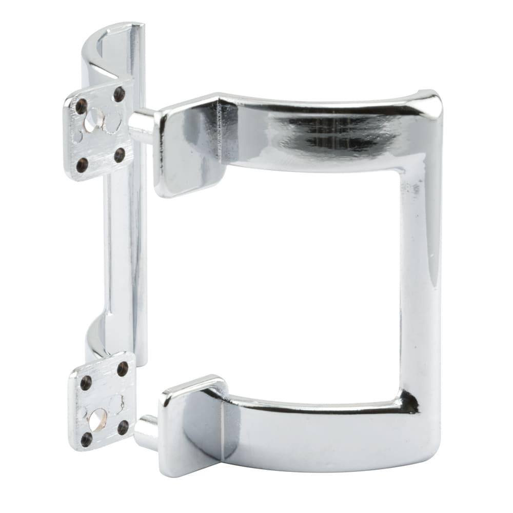 Diecast Shower Door Handle Set for Shower Doors or Tub Enclosure, 2 Hole Center, Chrome (1 Set)