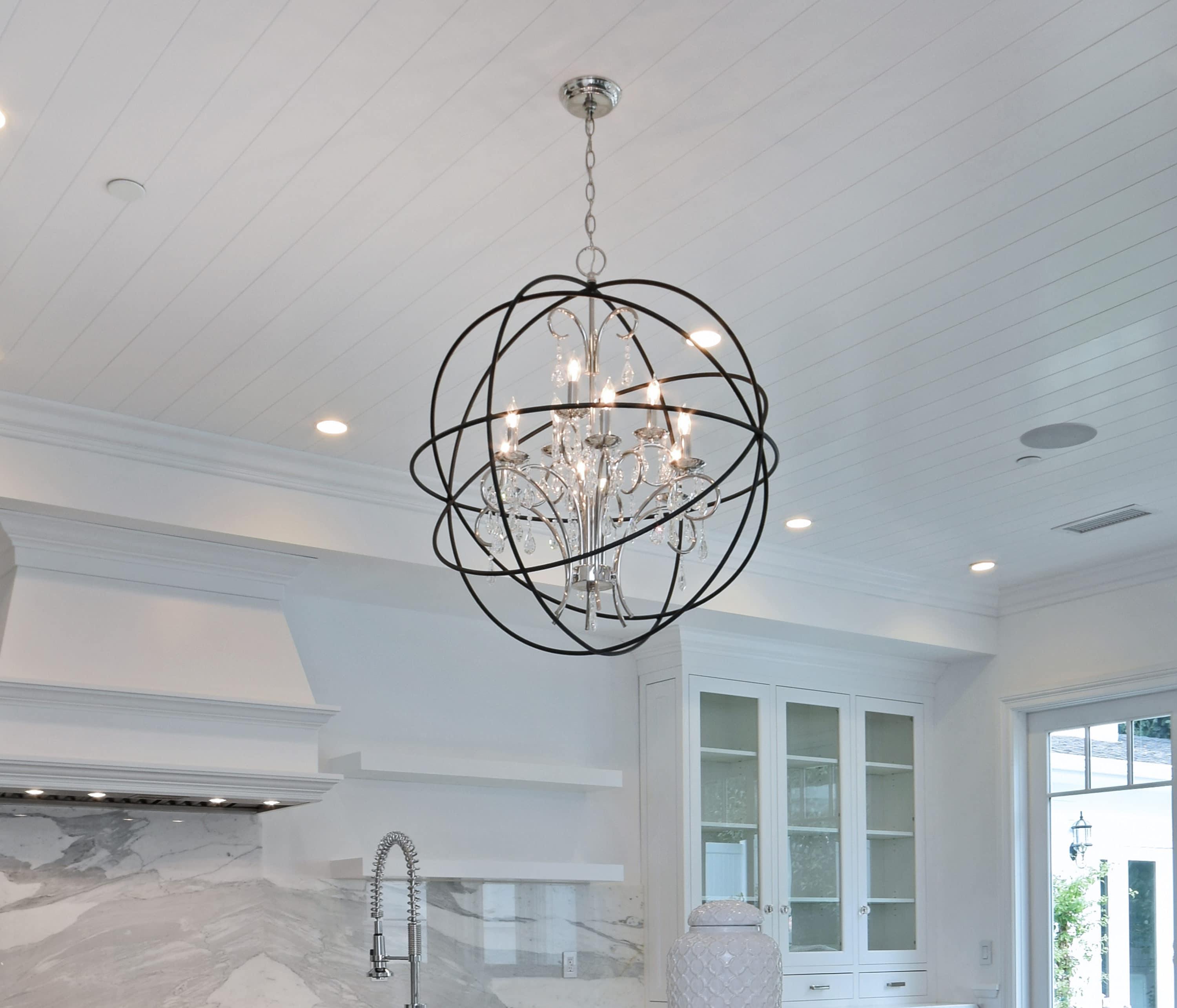 -Six Light Chandelier in Modern Style-25 inches Wide By 28 inches High-Oil Rubbed Bronze Finish Bailey Street Home 93-Bel-1251756