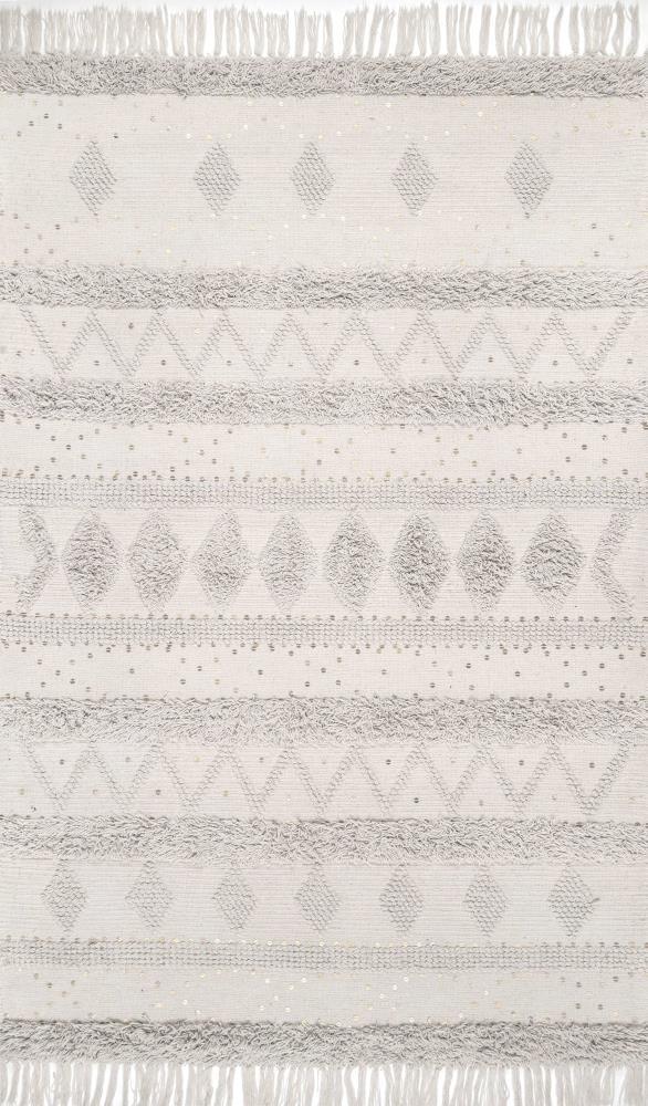 Nuloom Chandy Textured Wool Area Rug, 12' x 15', Cream