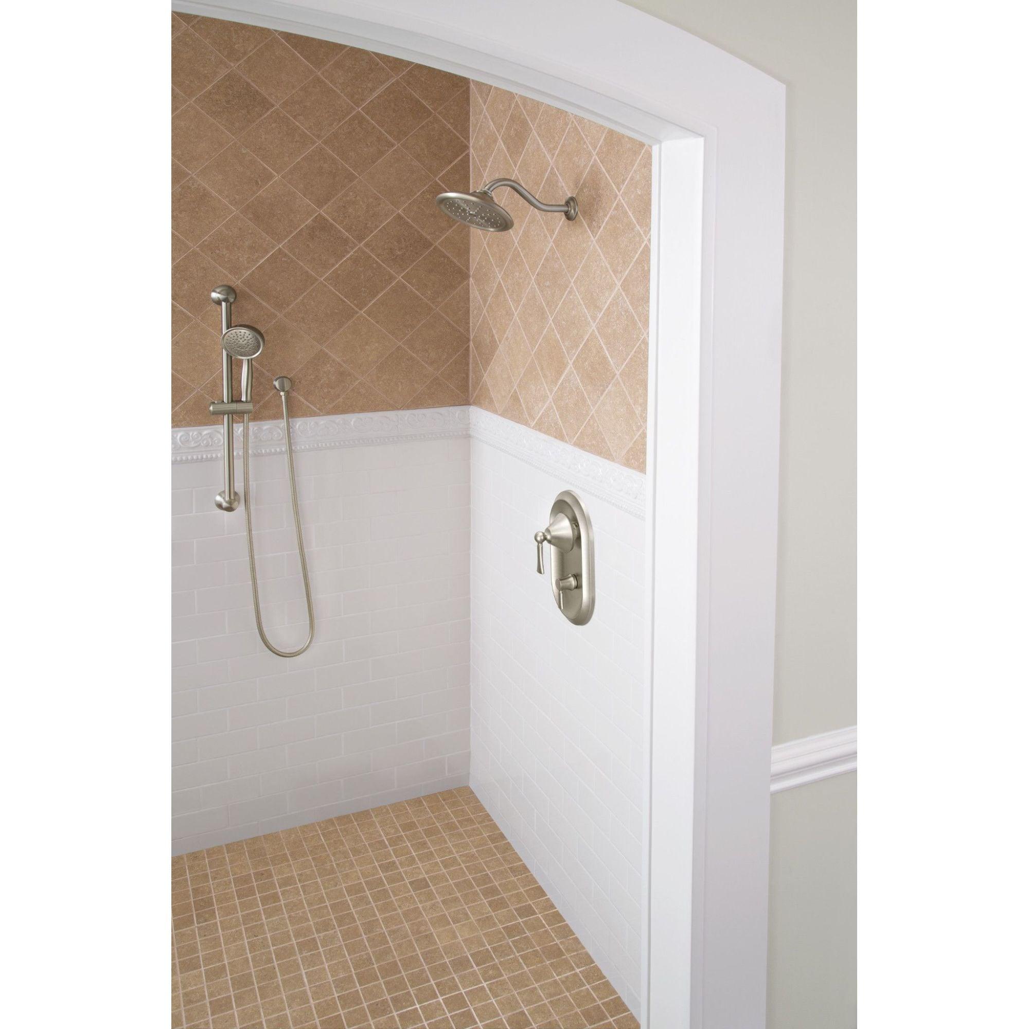 Moen S6310EPBN ExactTemp 7" Eco-Performance Single Function Rainshower Showerhead with Immersion Technology, Brushed Nickel