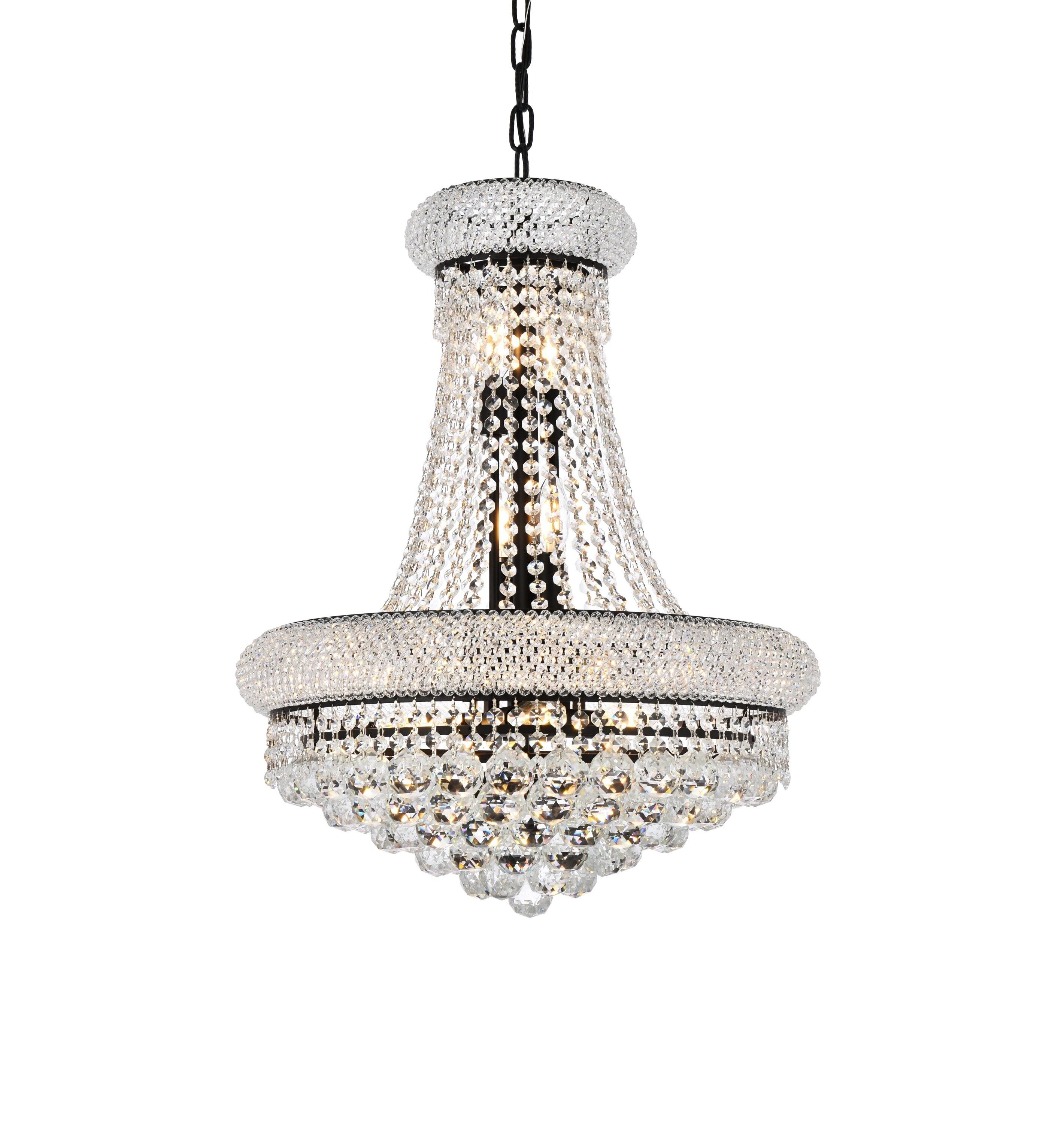 Elegant Lighting Primo 14 - Light Chandelier in  Black