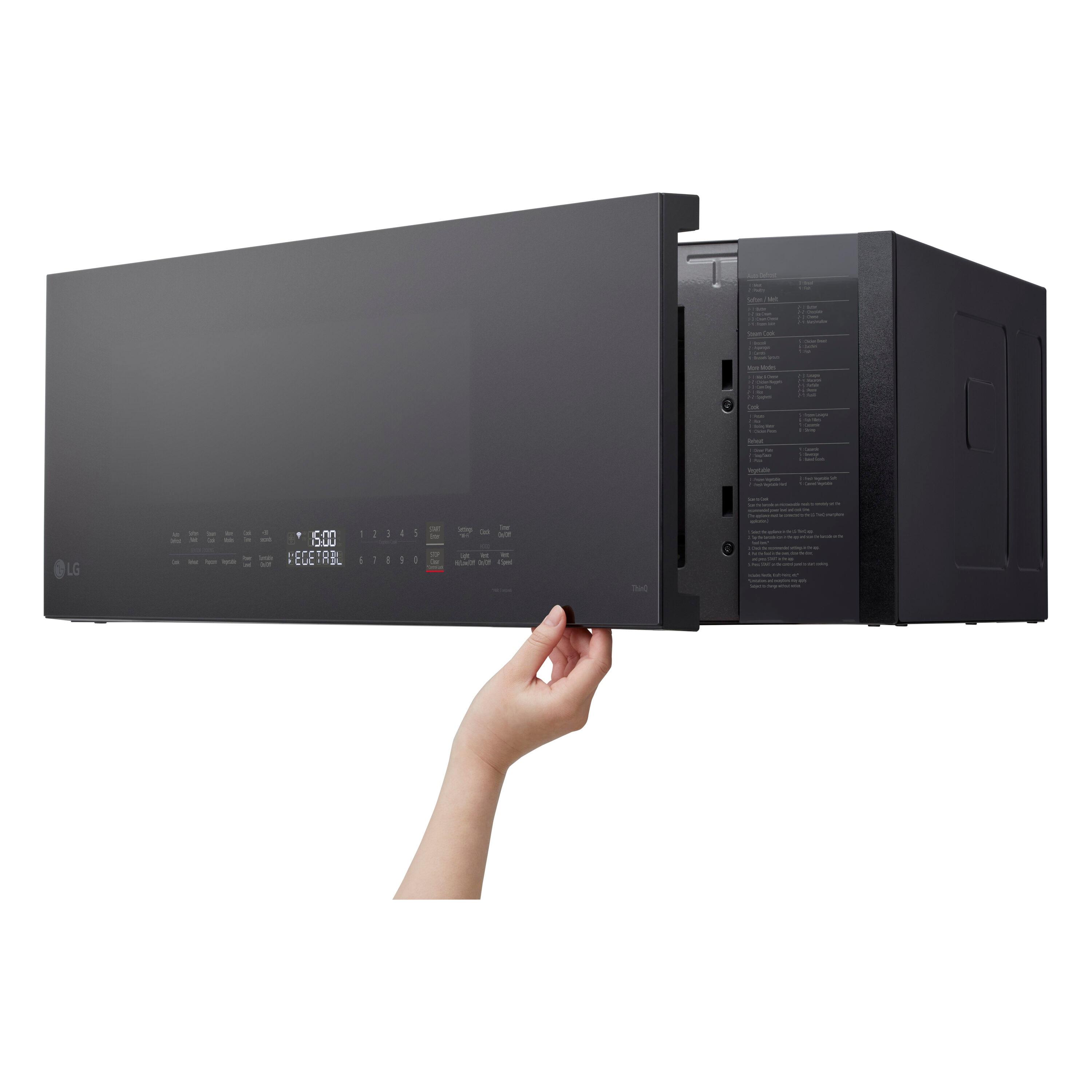 LG 1.3 Cu. Ft. Smart Low Profile Over-the-Range Microwave Oven with Sensor Cook