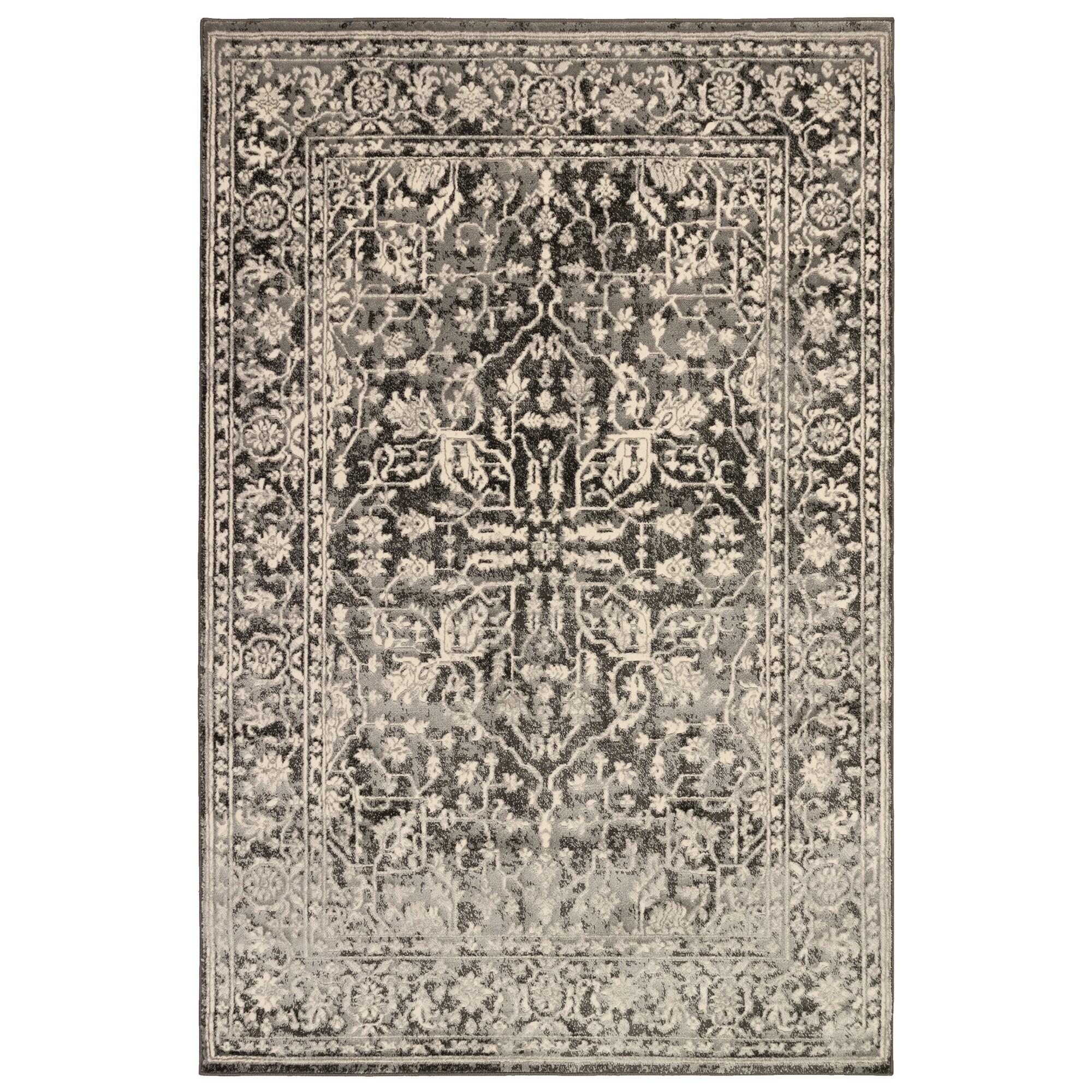 Liora Manne Soho Heriz Indoor Rug Black 5'3" x 7'6"