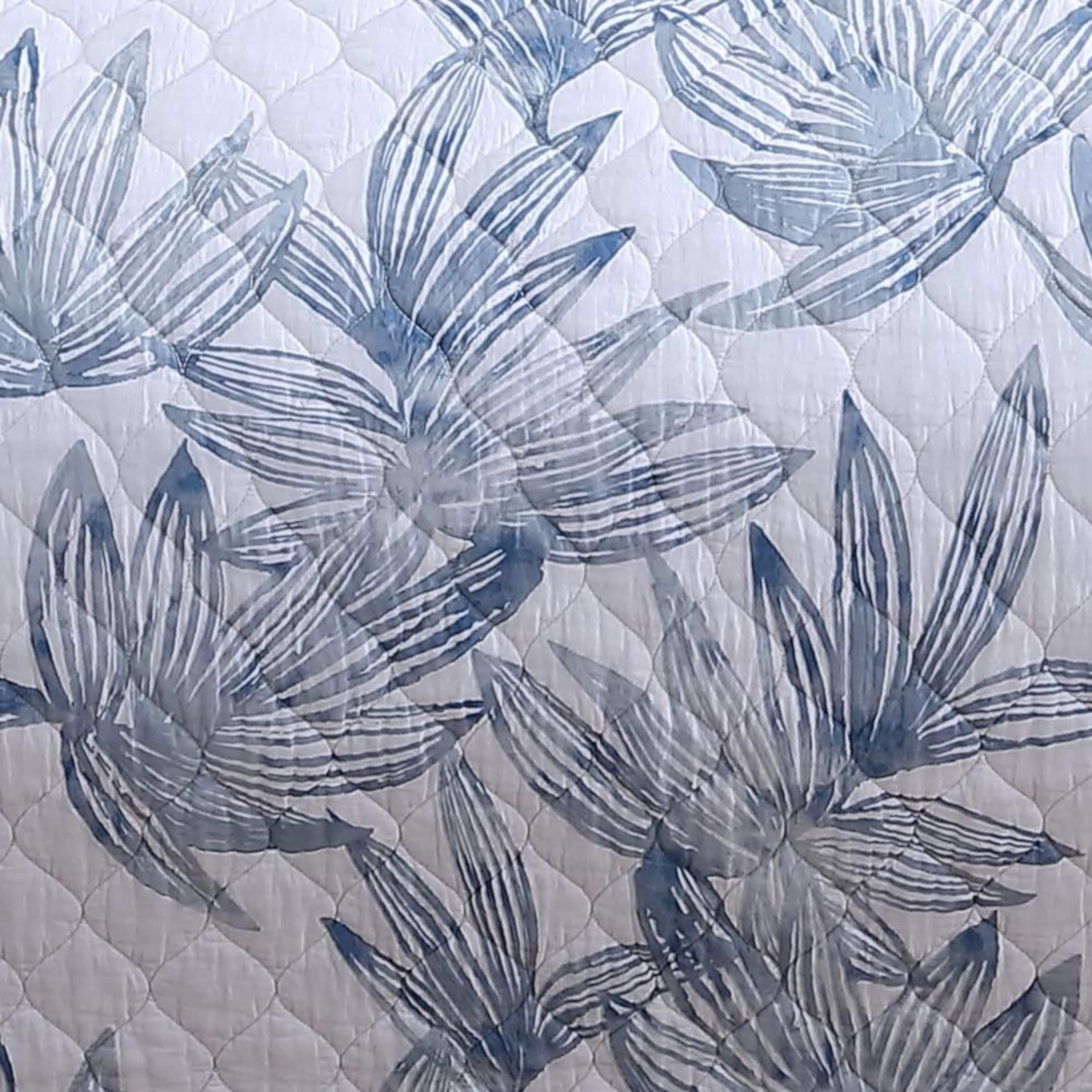 Tommy Bahama Home Tommy Bahama Kayo Blue Cotton Reversible Quilt Set