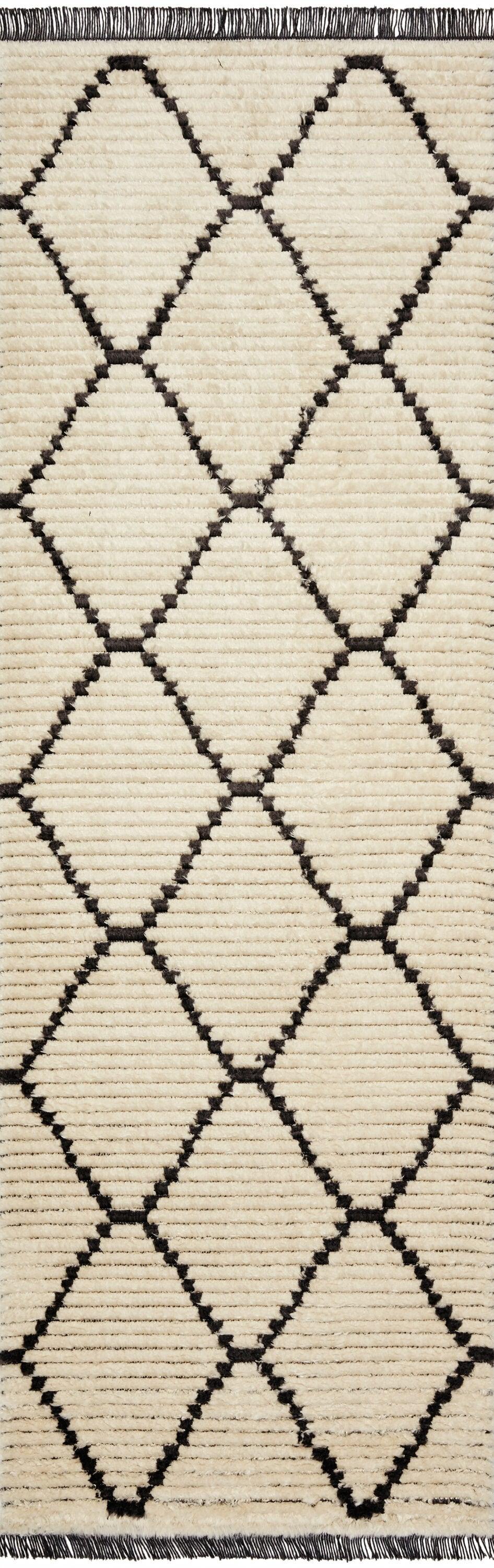 Chris Loves Julia x Loloi Alice Geometric Cream/Charcoal Rug