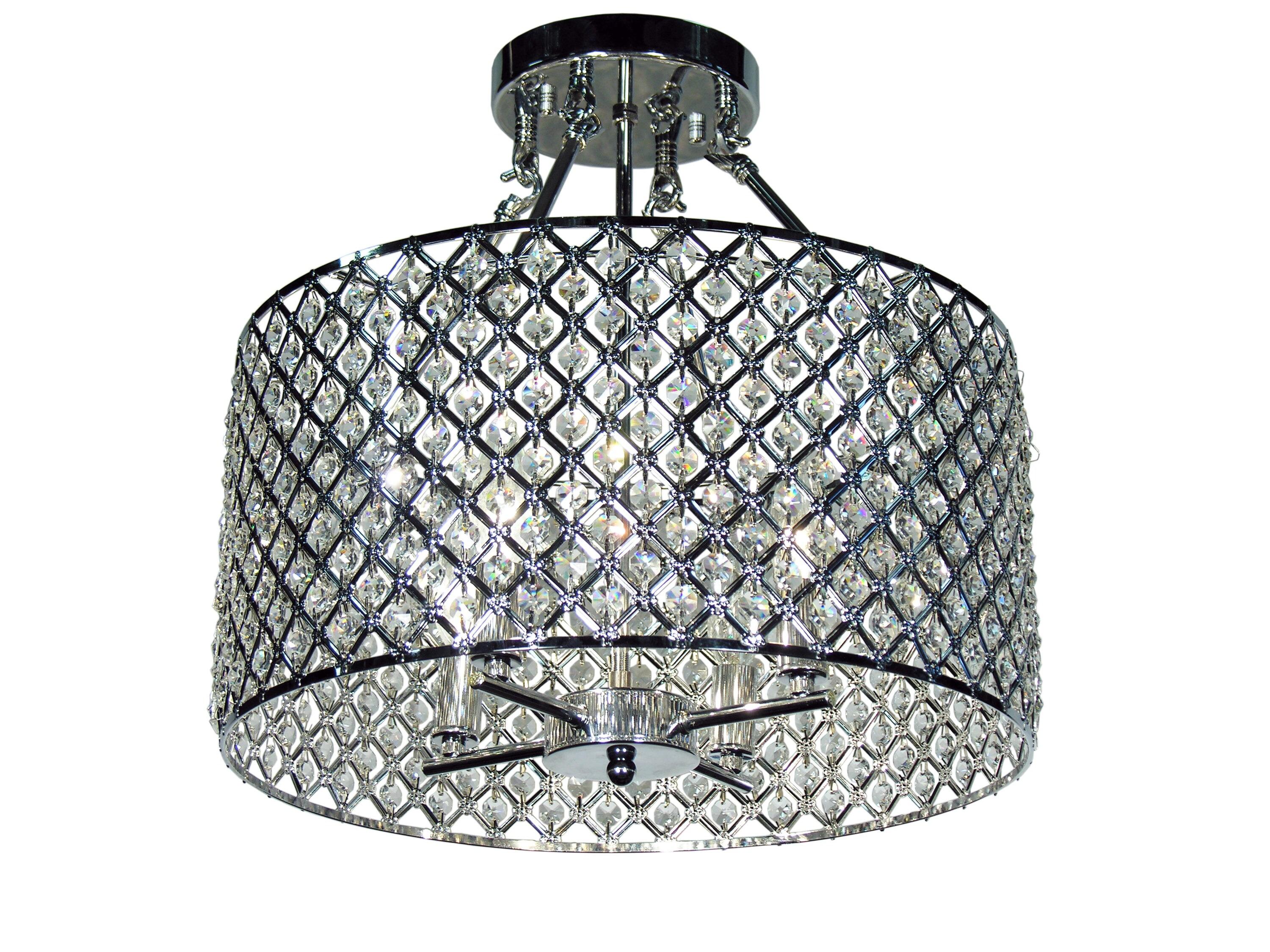 Kirsten Crystal Semi-Flush Mount