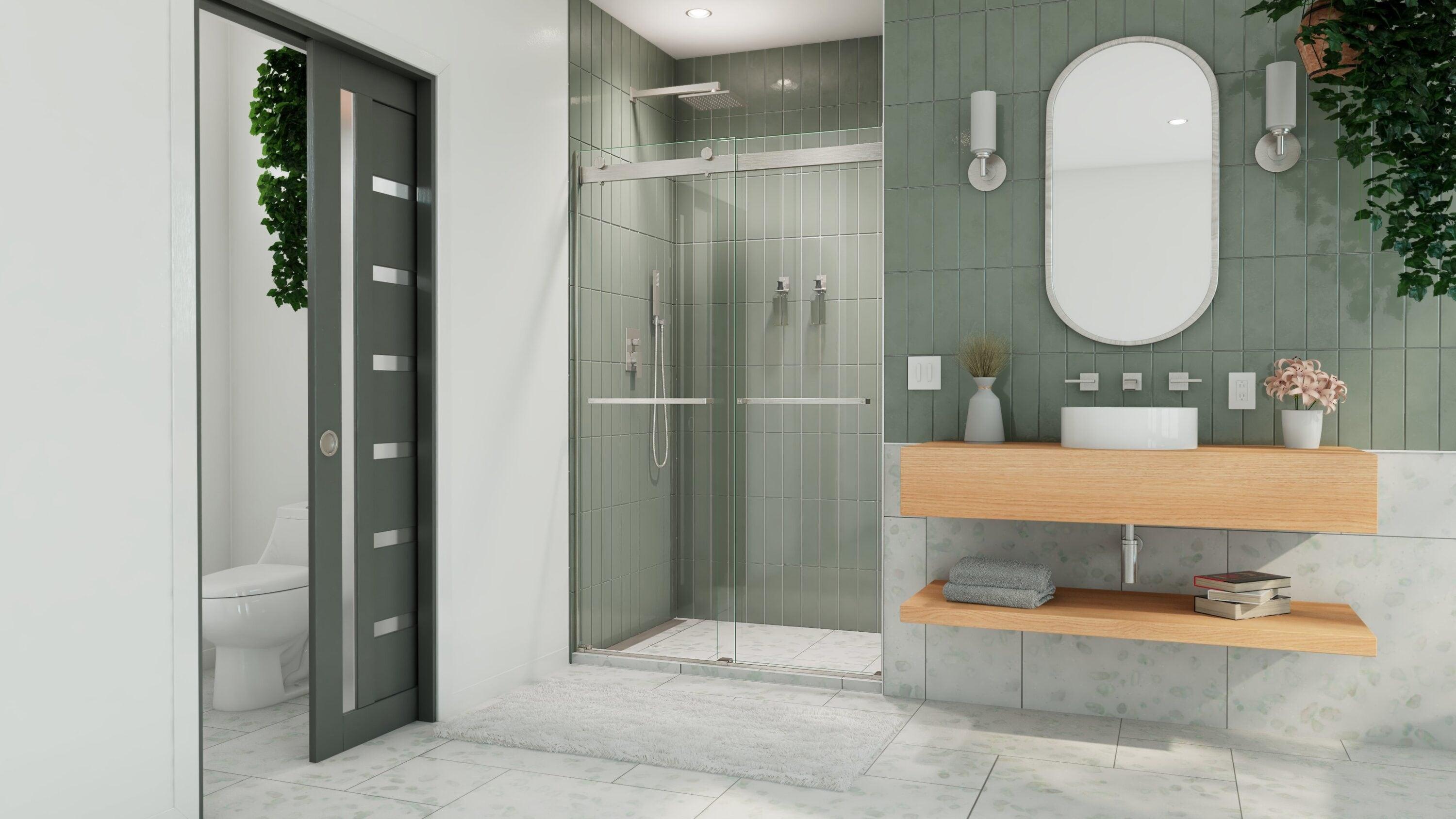 Essence 44" W x 76" H Frameless with ClearMax Technology Shower Door