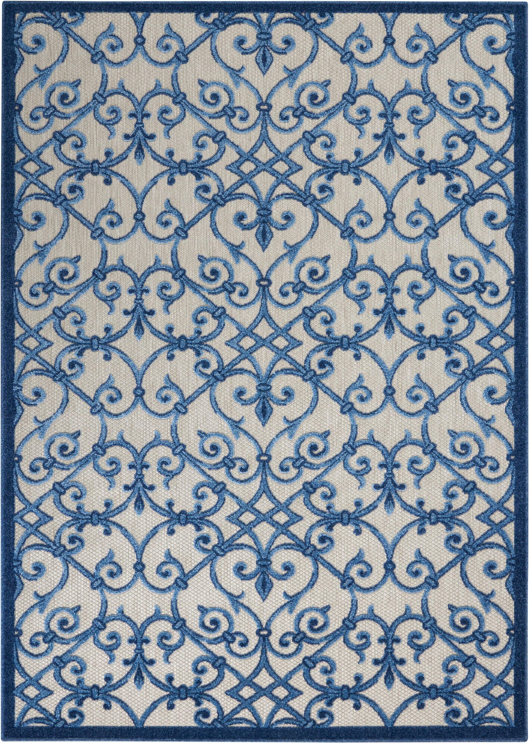 Lark Manor™ Rectangle Isalia 3'6" x 5'6" Area Rug in Blue/Gray