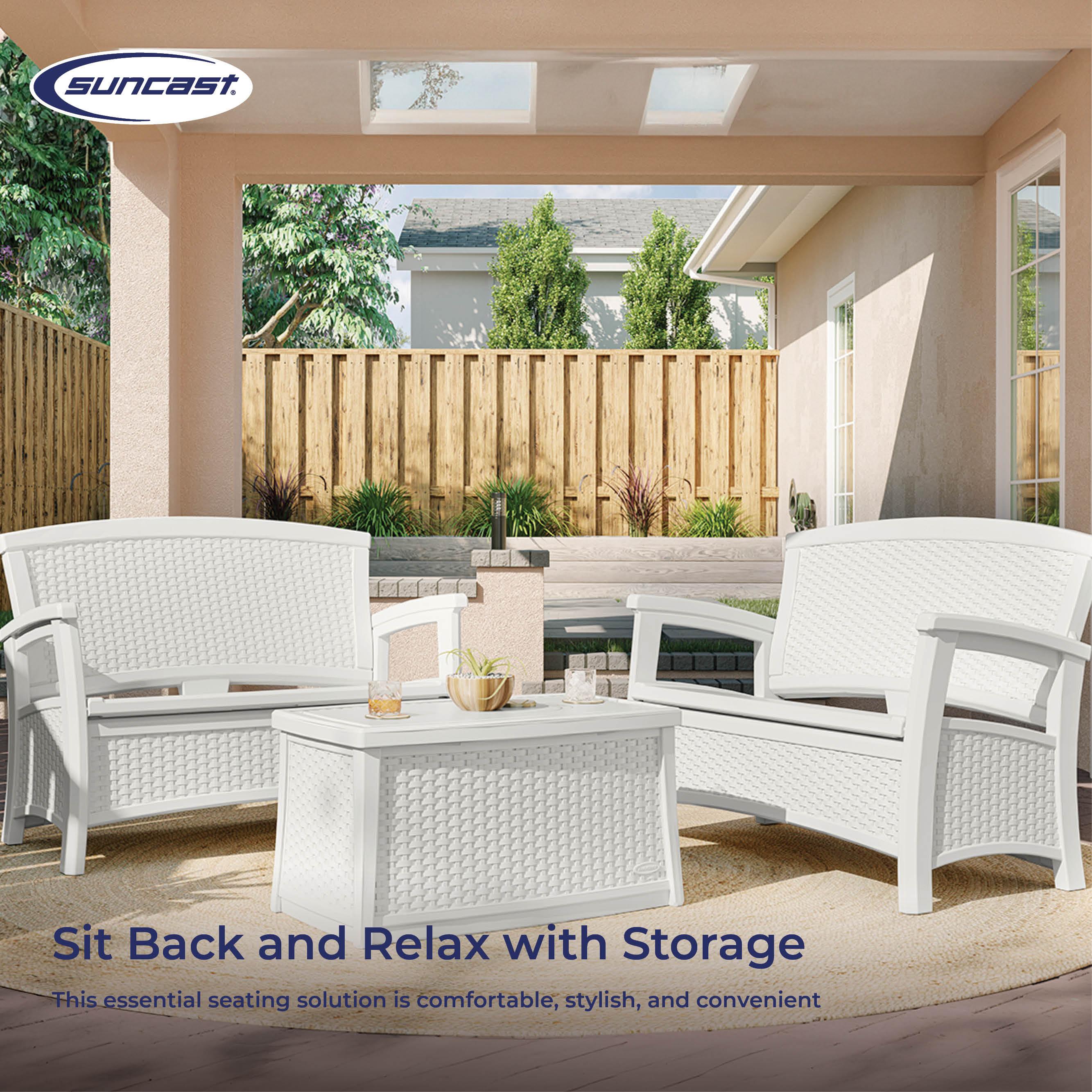 Suncast Elements 47'' Resin Outdoor Loveseat