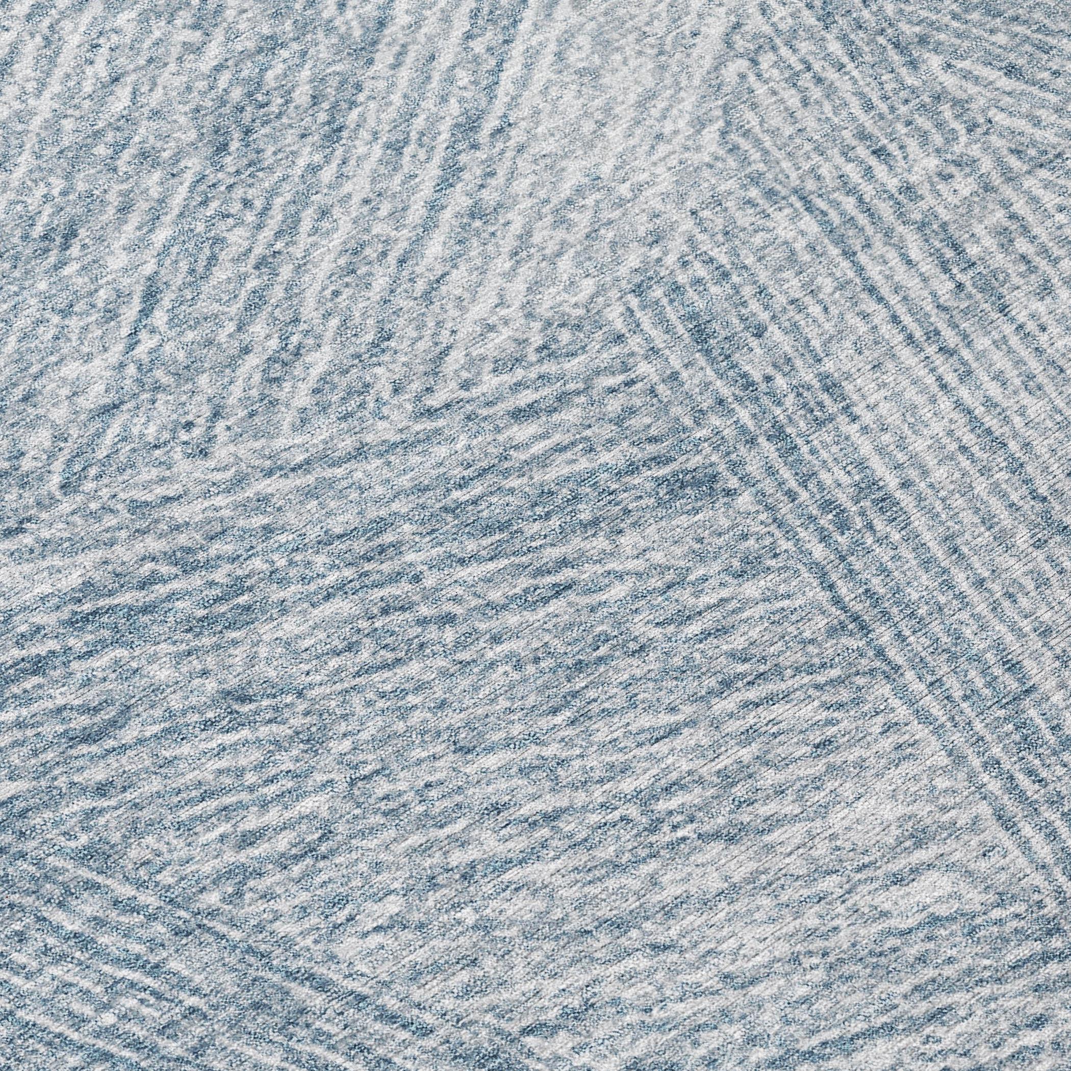 Machine Washable Indoor/Outdoor Chayden ACN991 Denim Rug